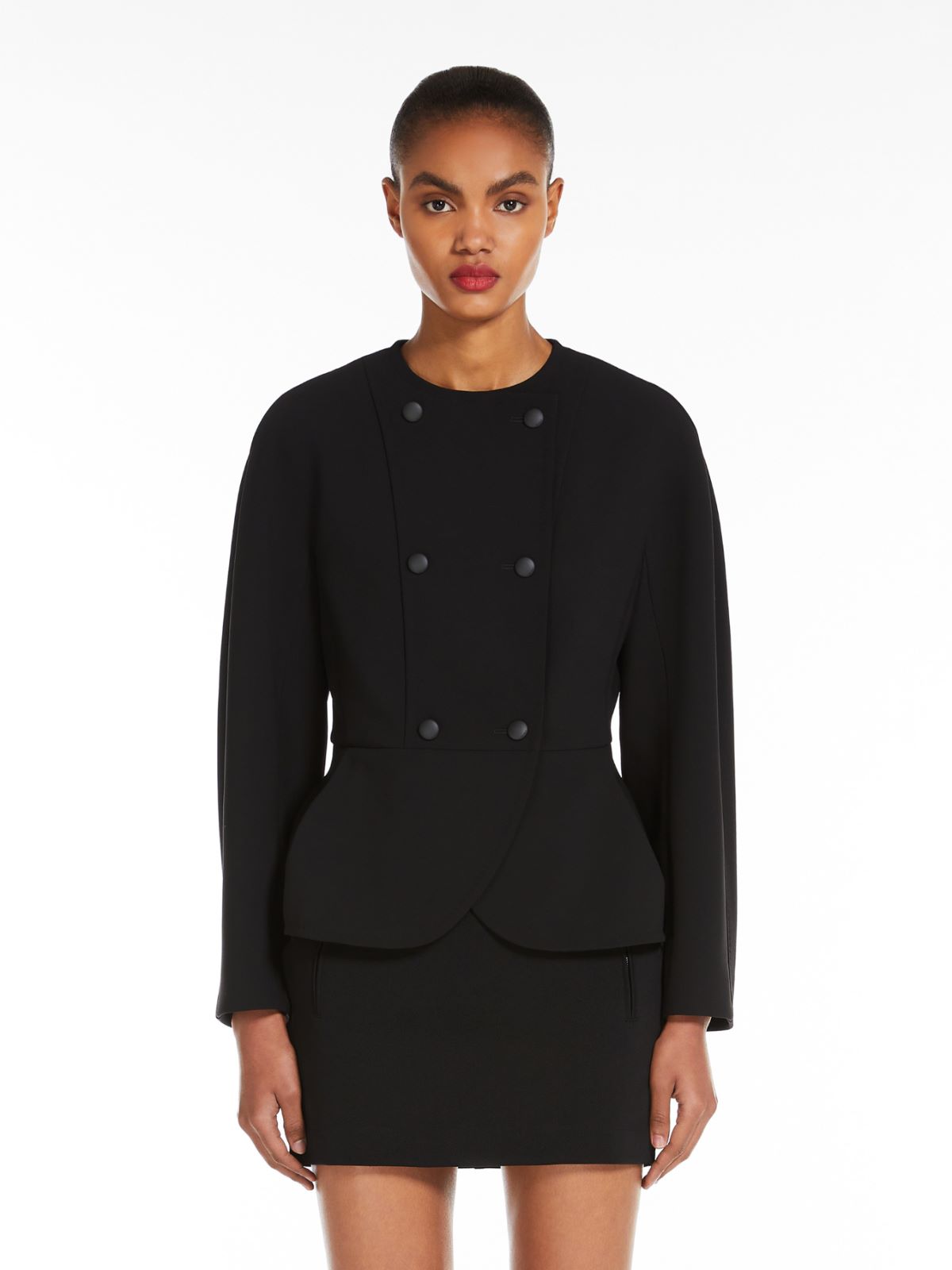 Fitted jacket in stretch fabric