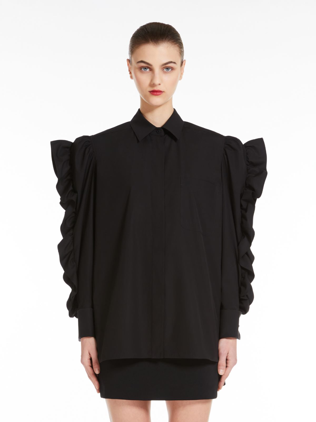 Oversize poplin shirt