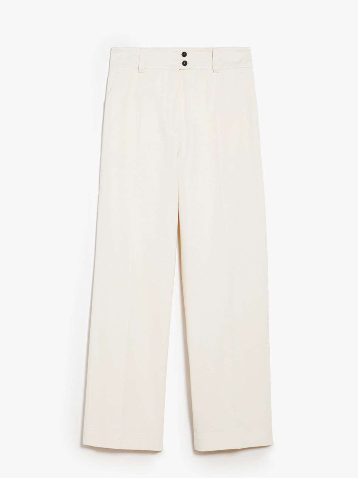 Cotton gabardine trousers