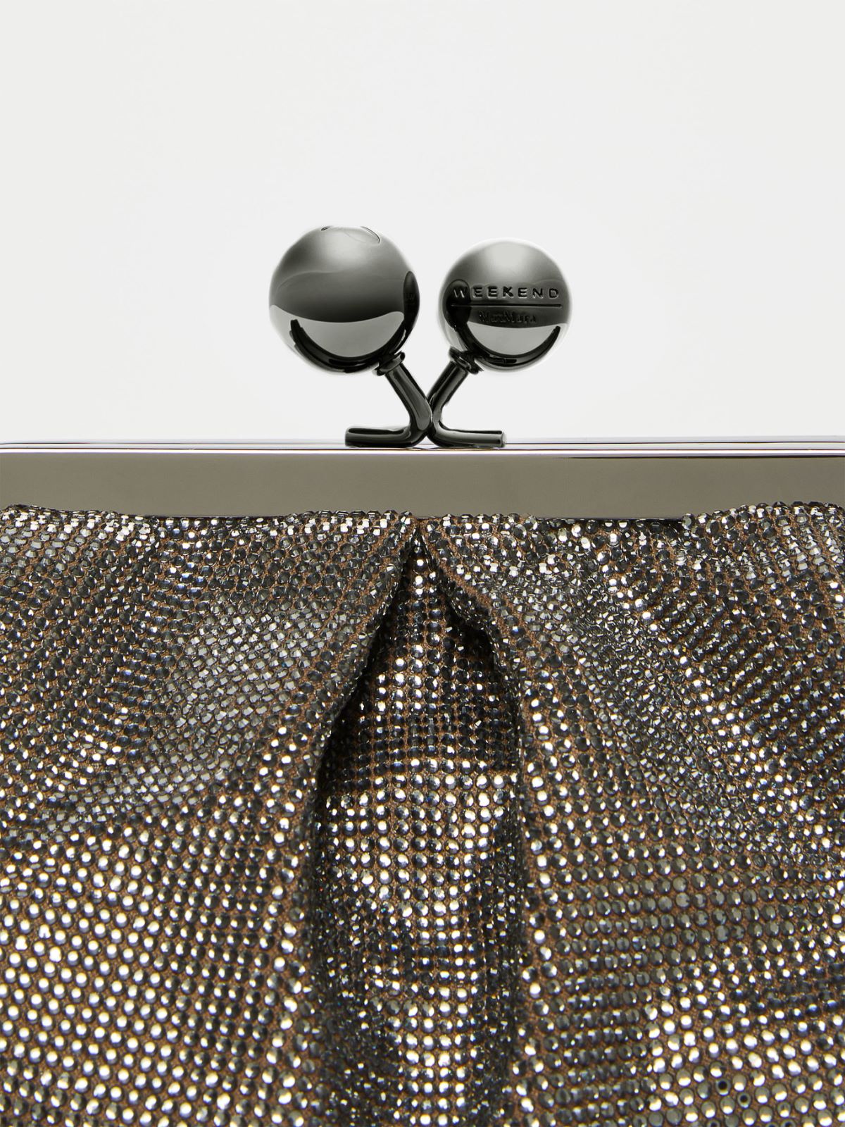 Clutch with rhinestones