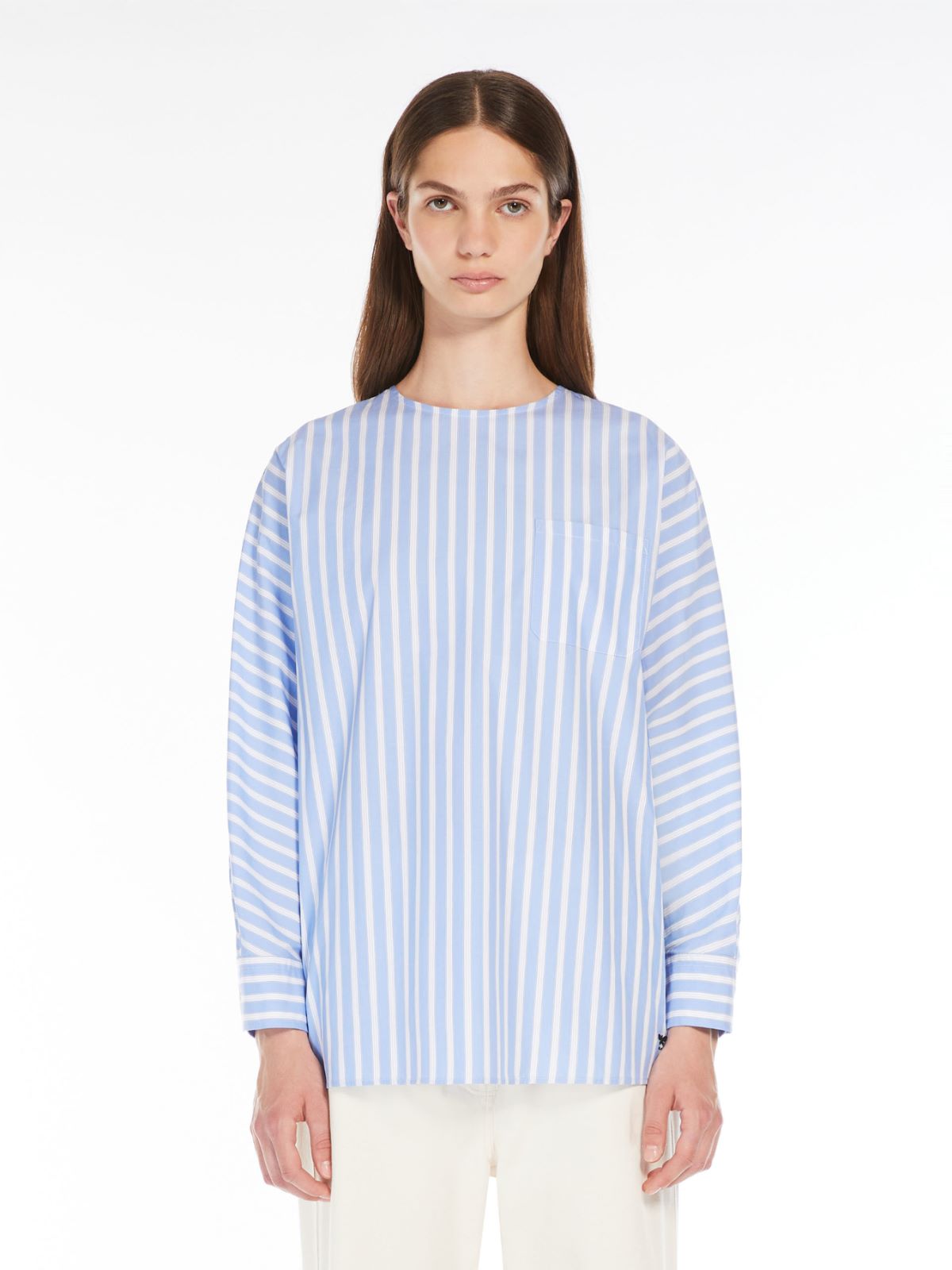 Cotton poplin blouse