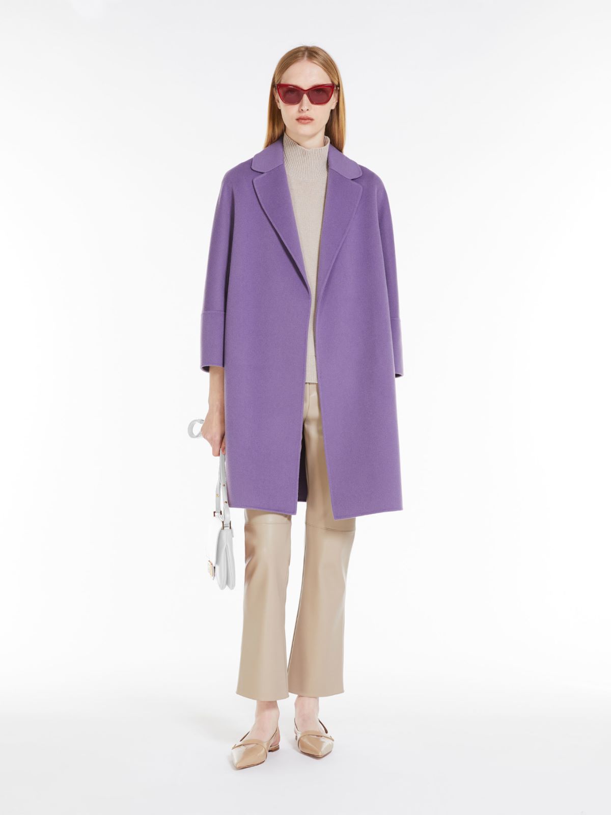 Wool and cashmere polo-neck sweater