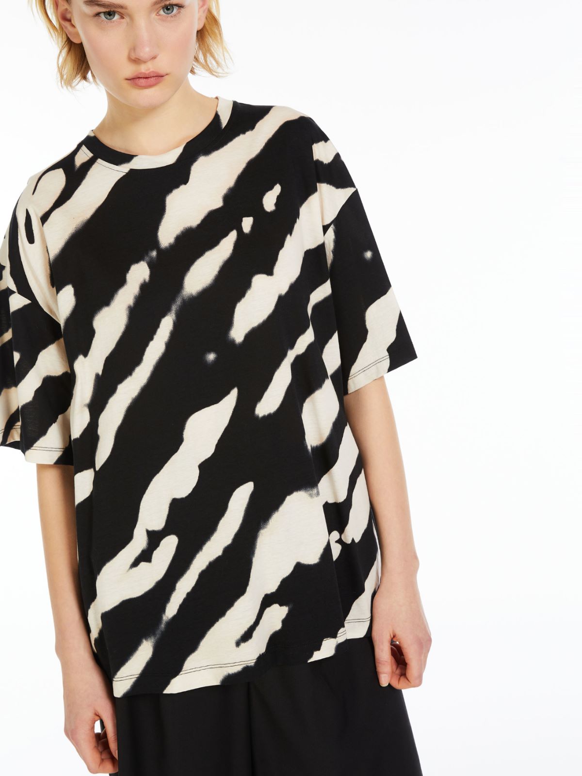 Printed cotton T-shirt