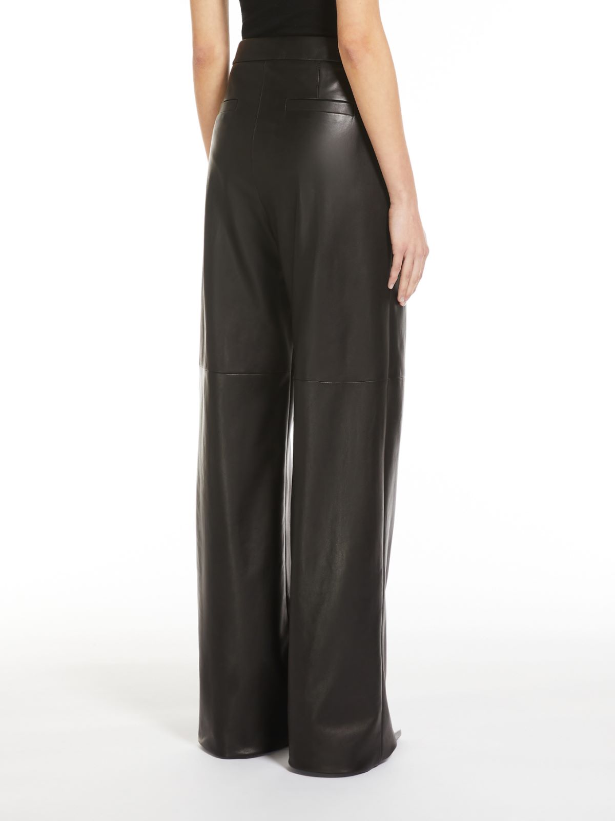 Nappa leather trousers