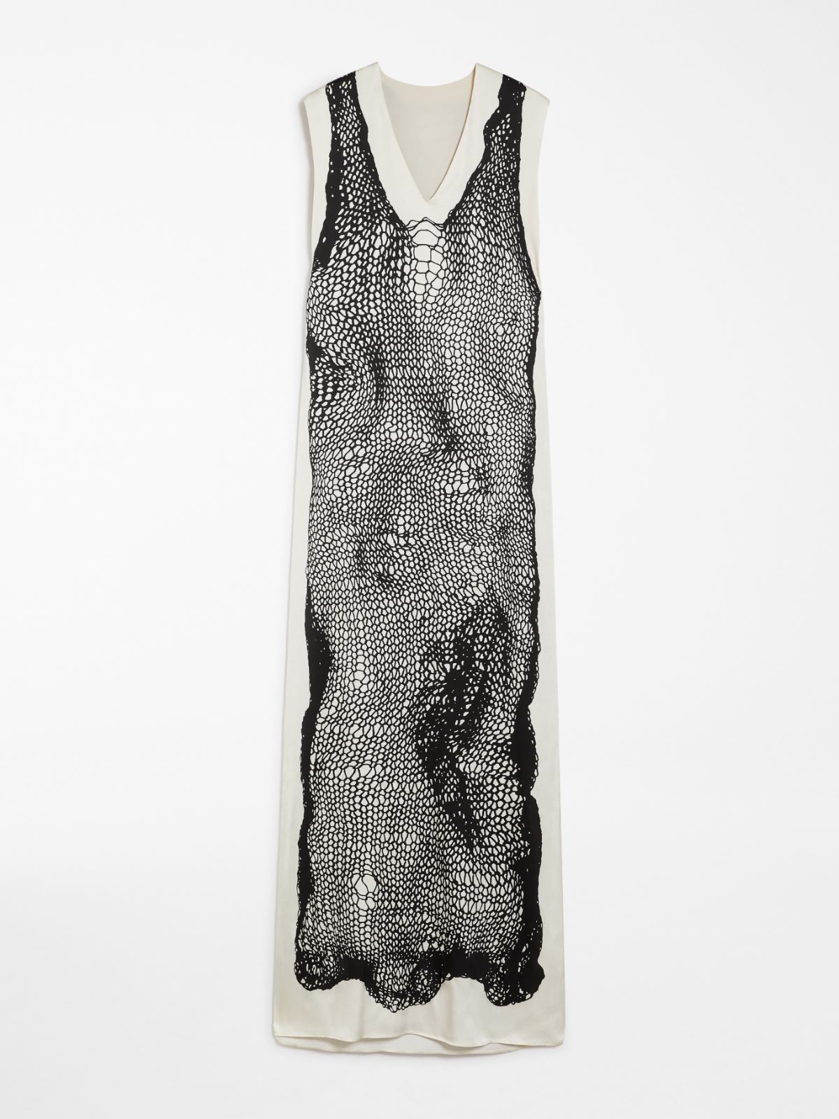 Sleeveless viscose dress