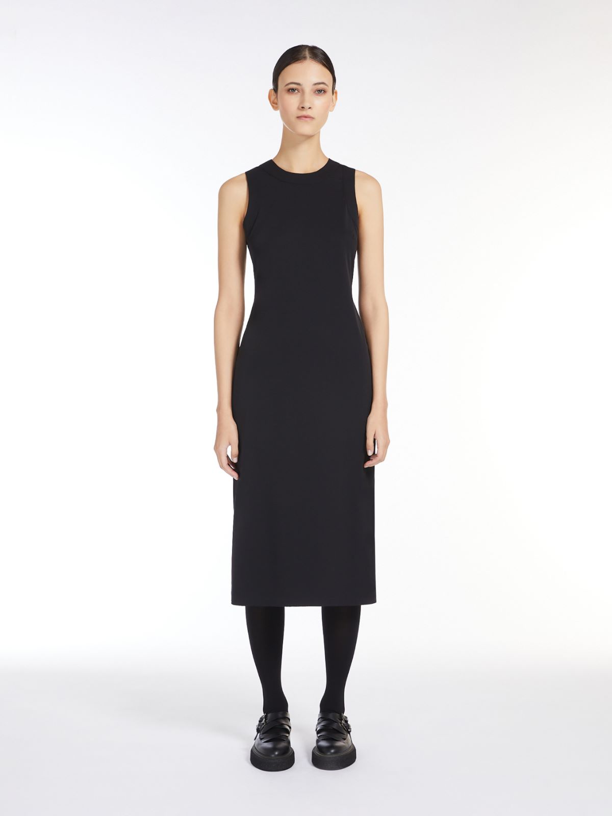 Technical jersey slim-fit dress