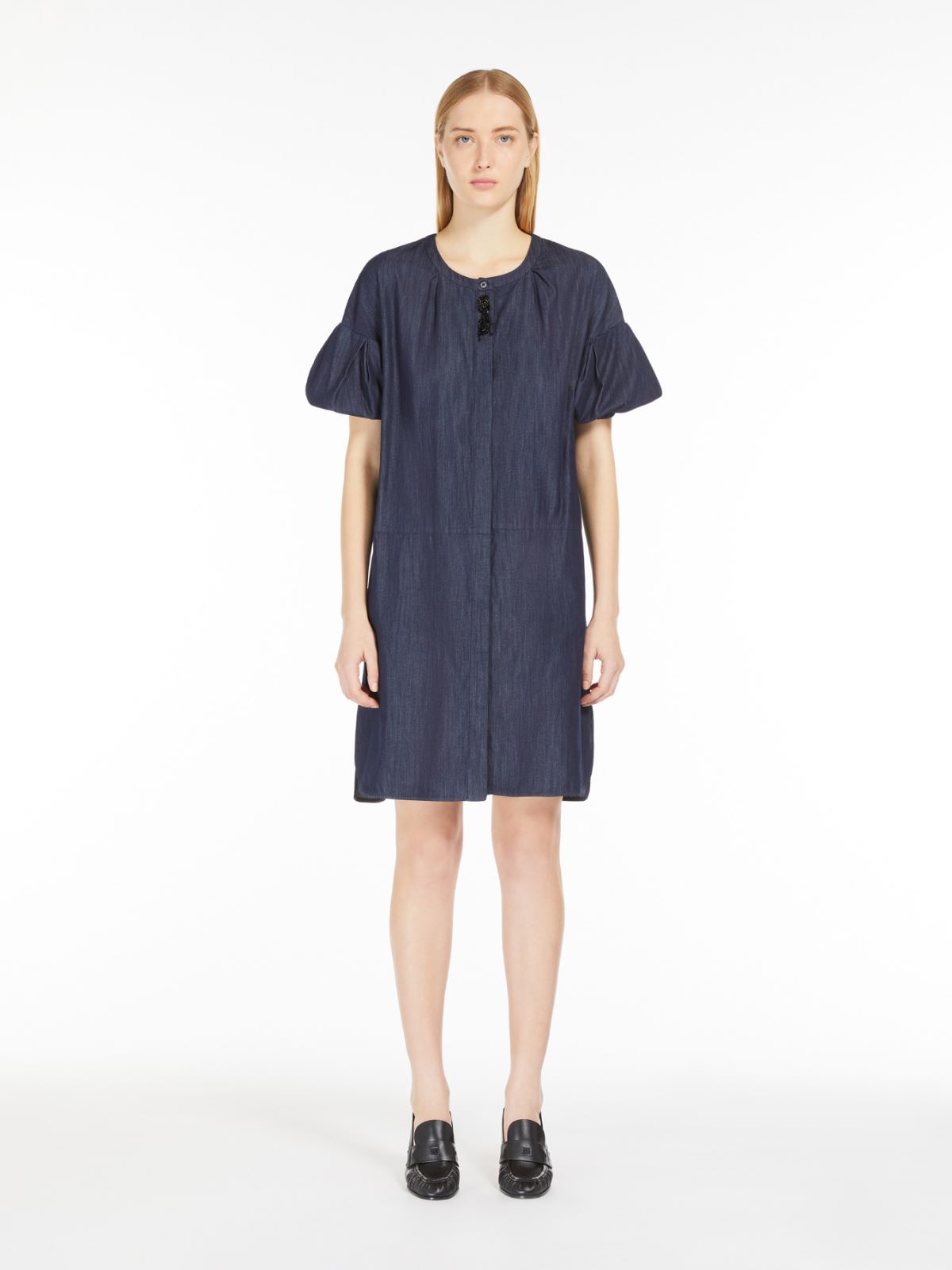 Short, lightweight denim dress