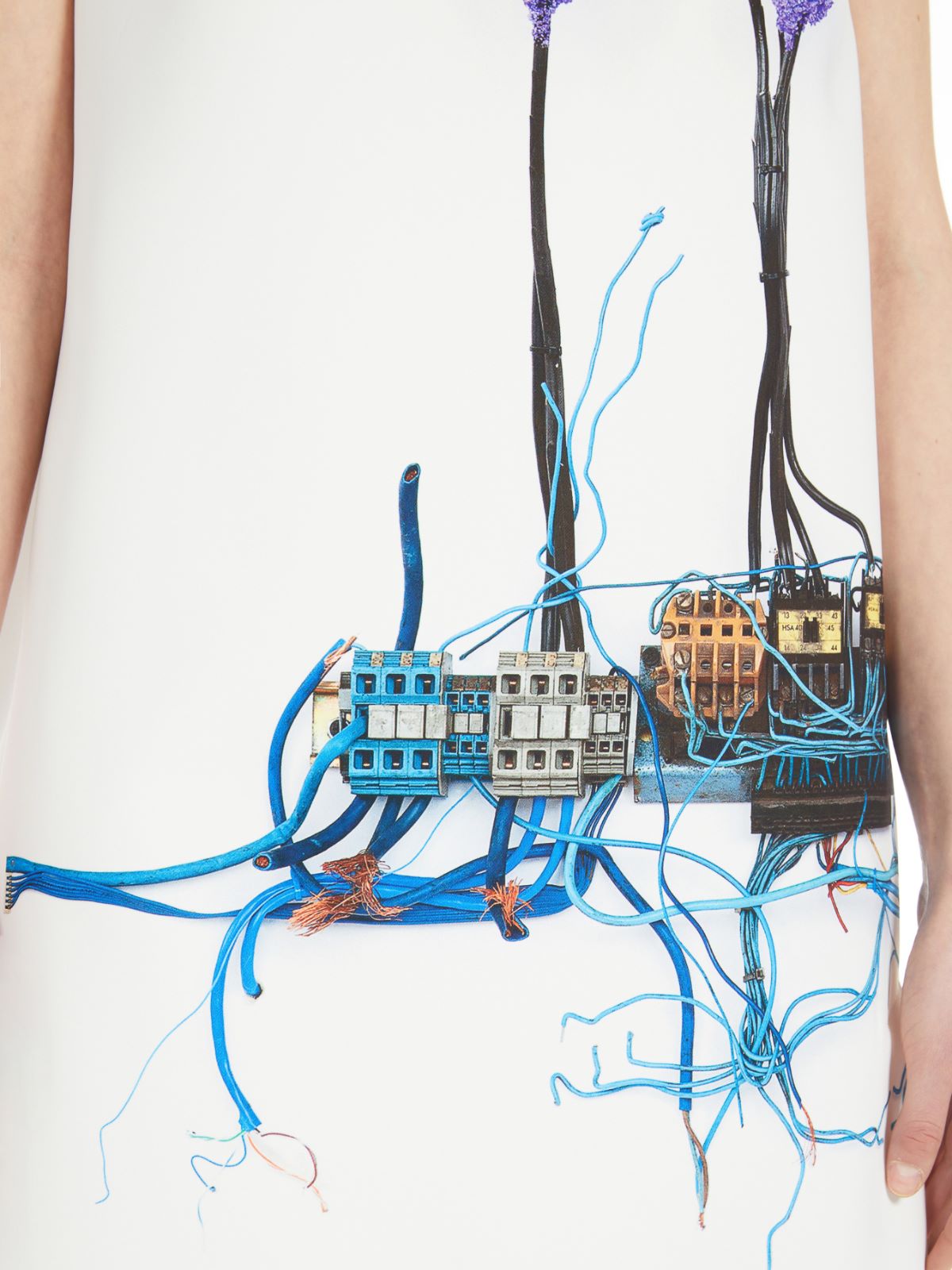 Printed cocoon dress