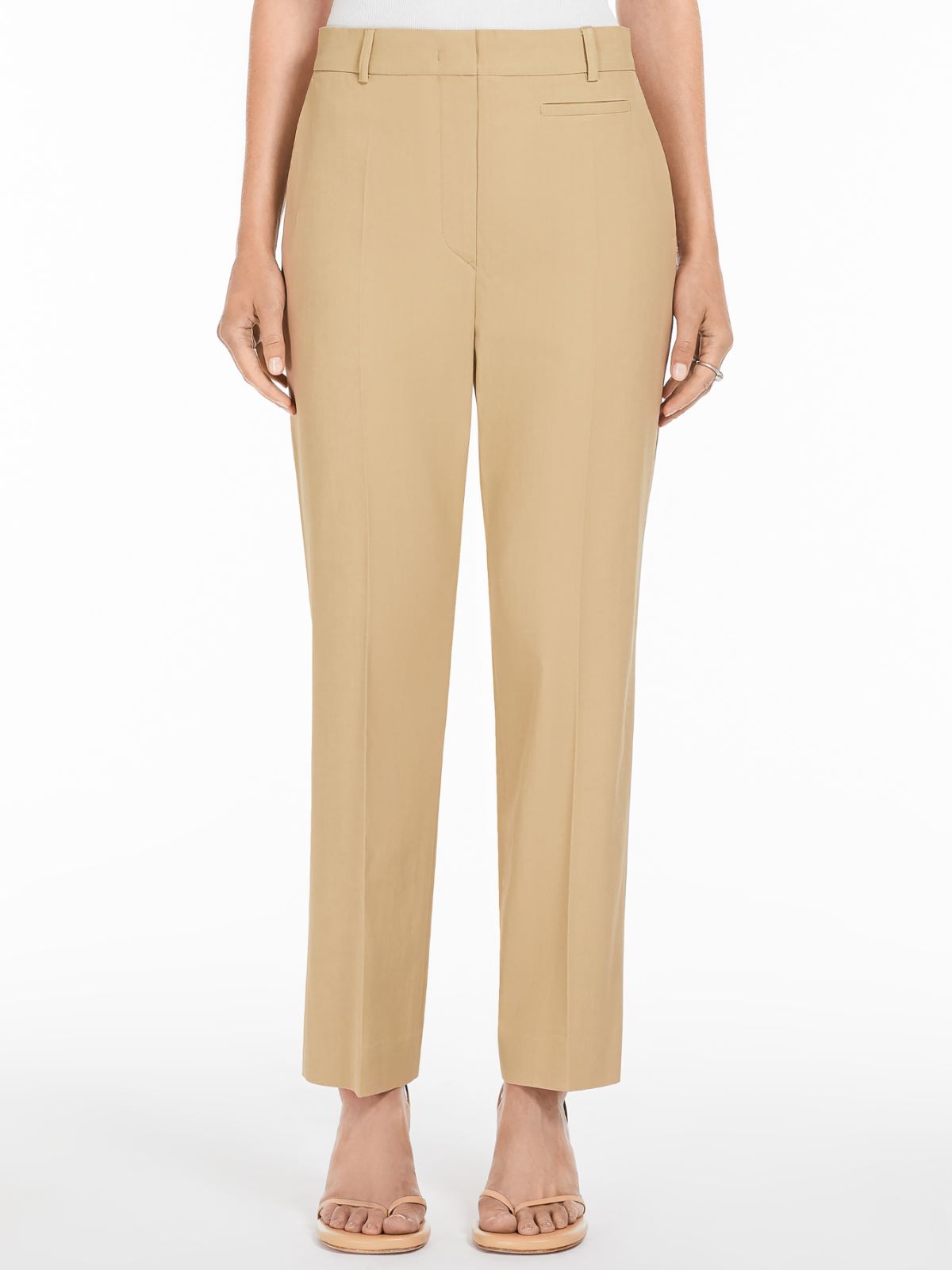 Slim-fit low-rise trousers
