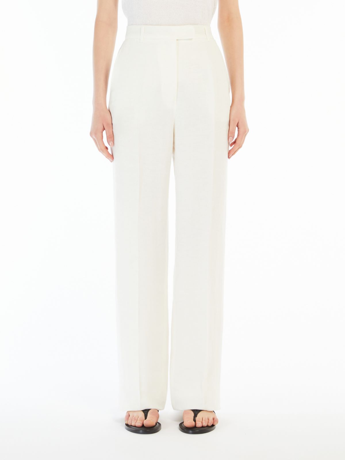 Faded linen trousers