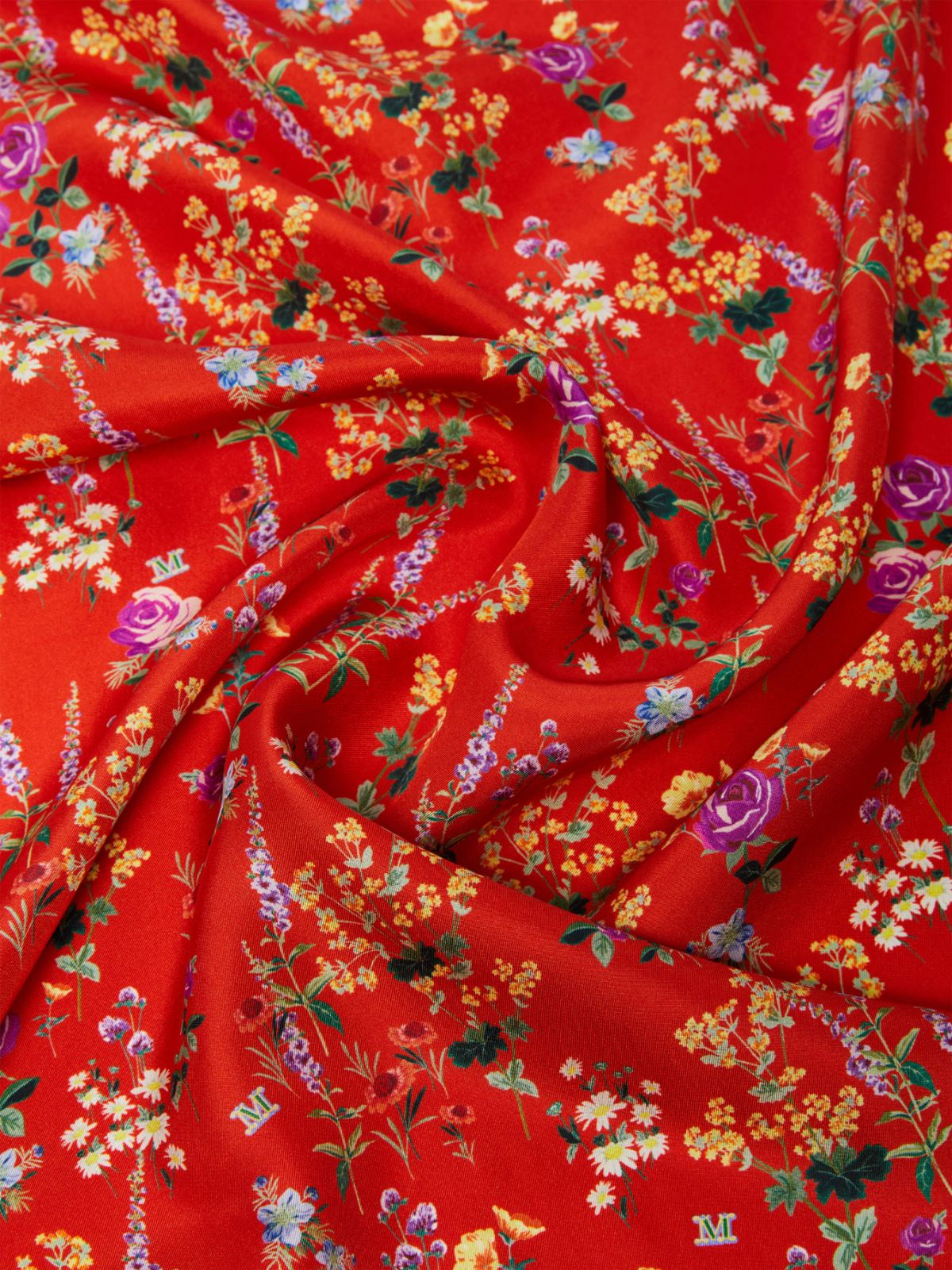 Printed silk foulard