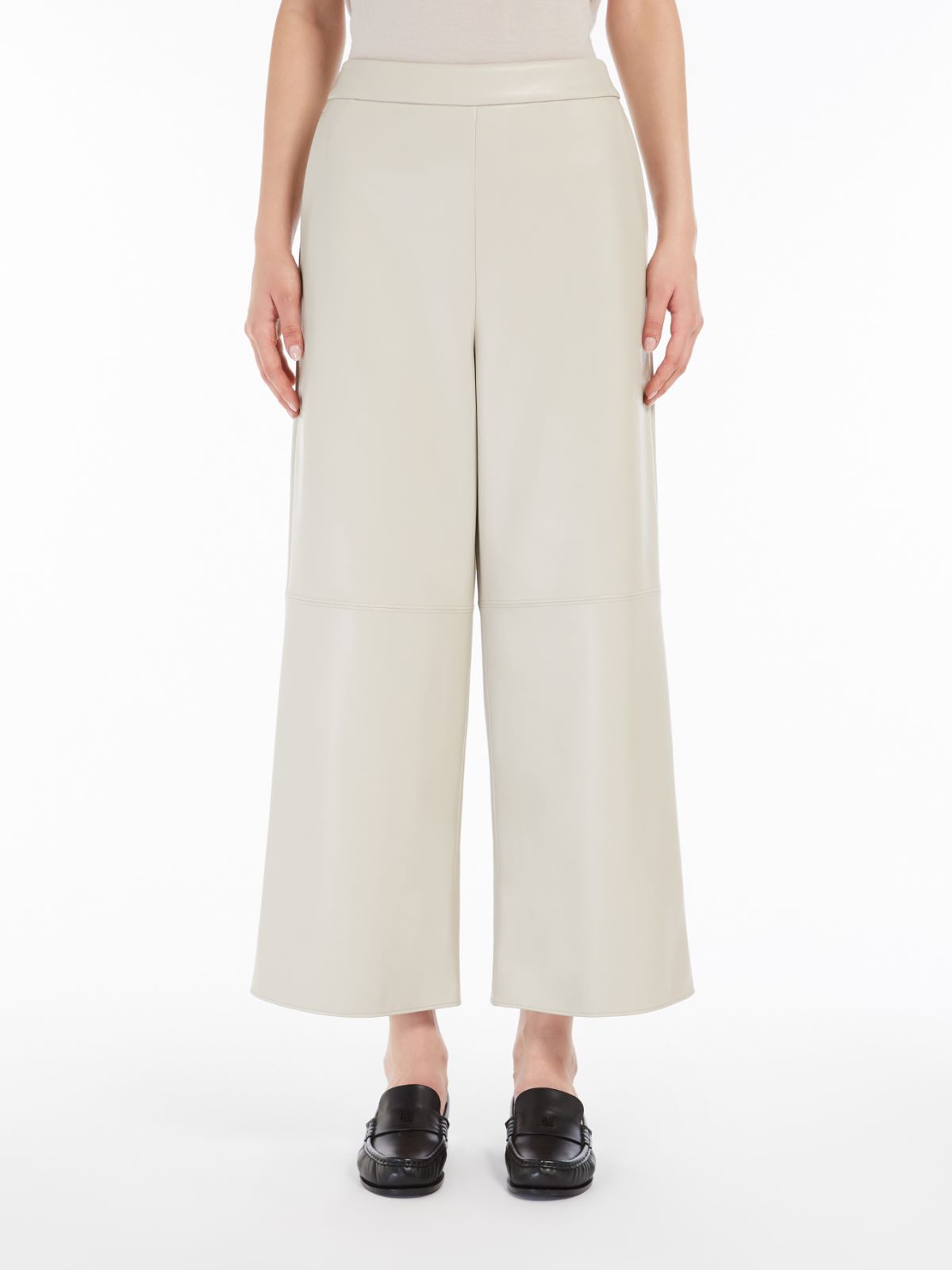 Coated fabric trousers