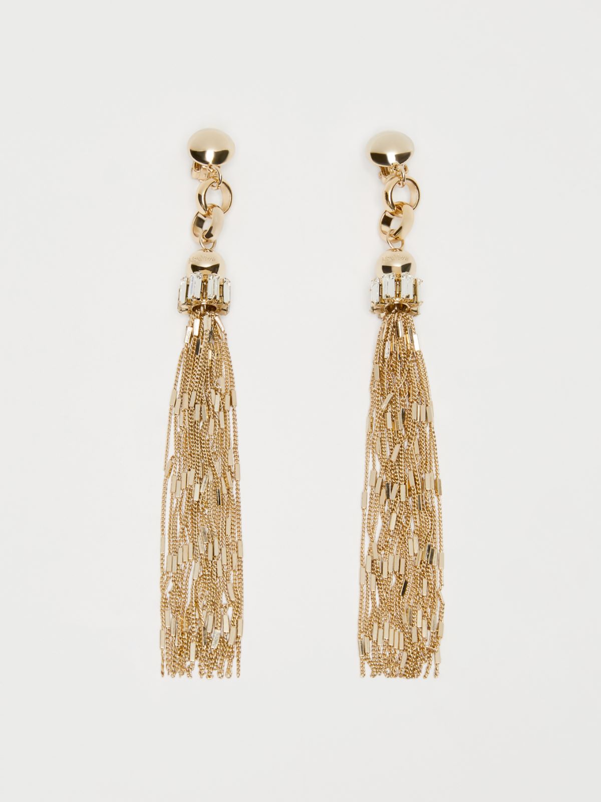 Long earrings with tassels