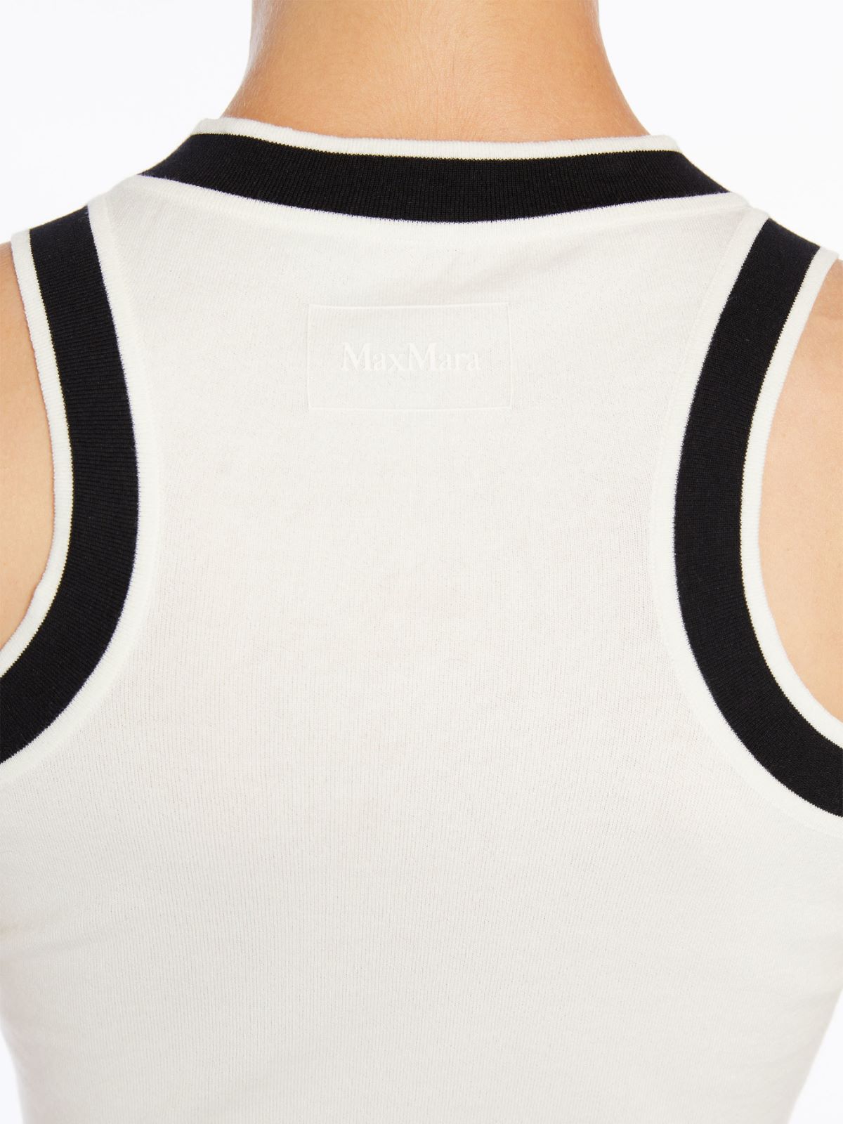 Crop top in polished cotton