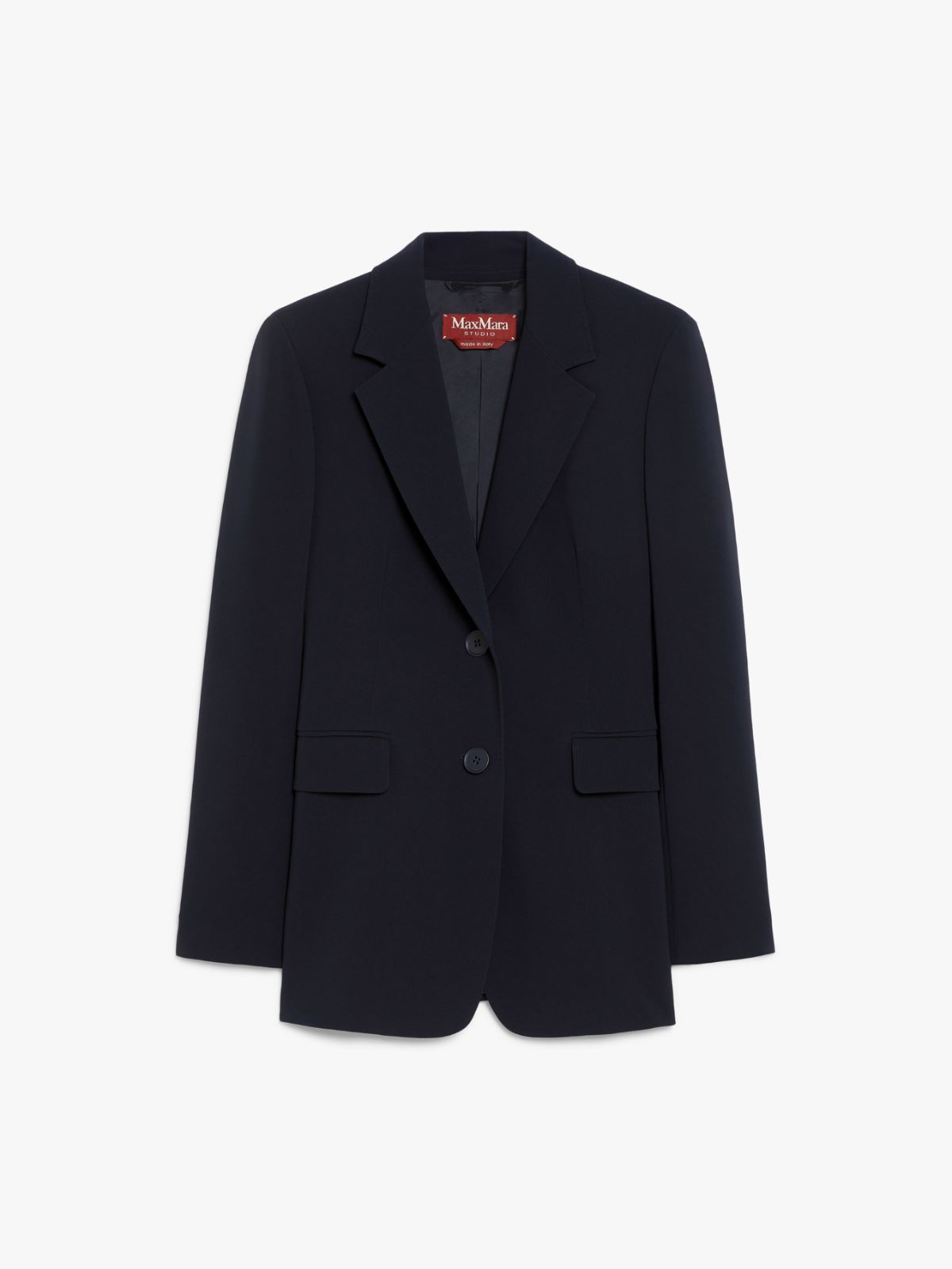 Single-breasted cady blazer