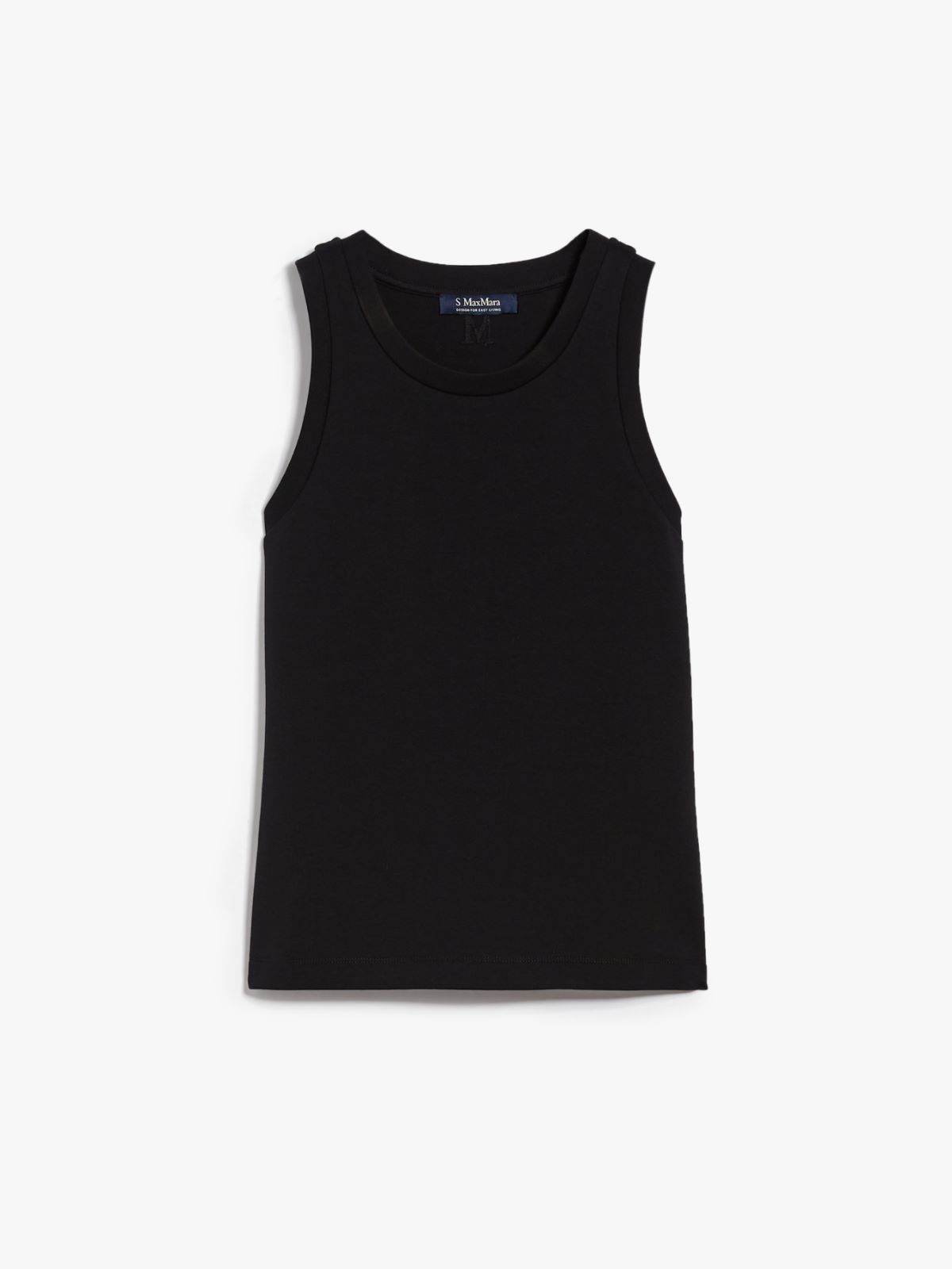 Cotton-blend jersey top