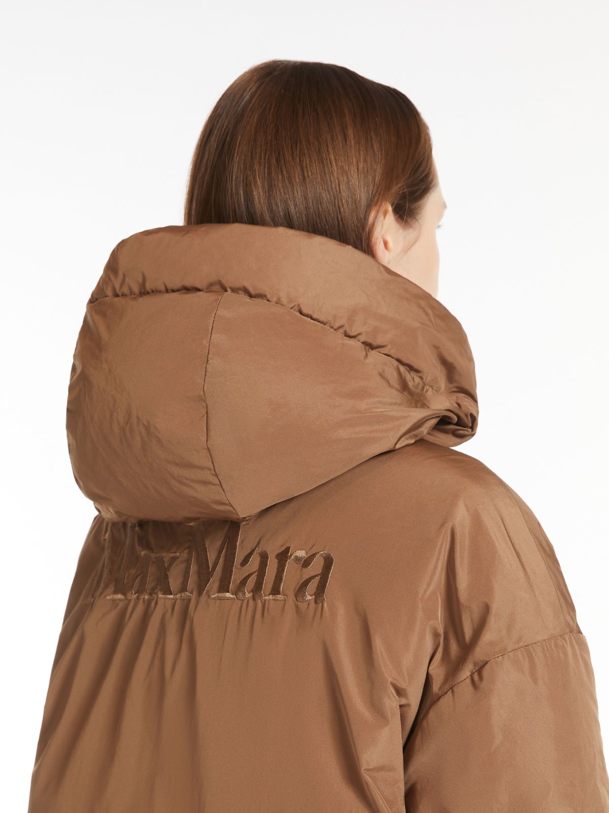 Long, reversible taffeta parka