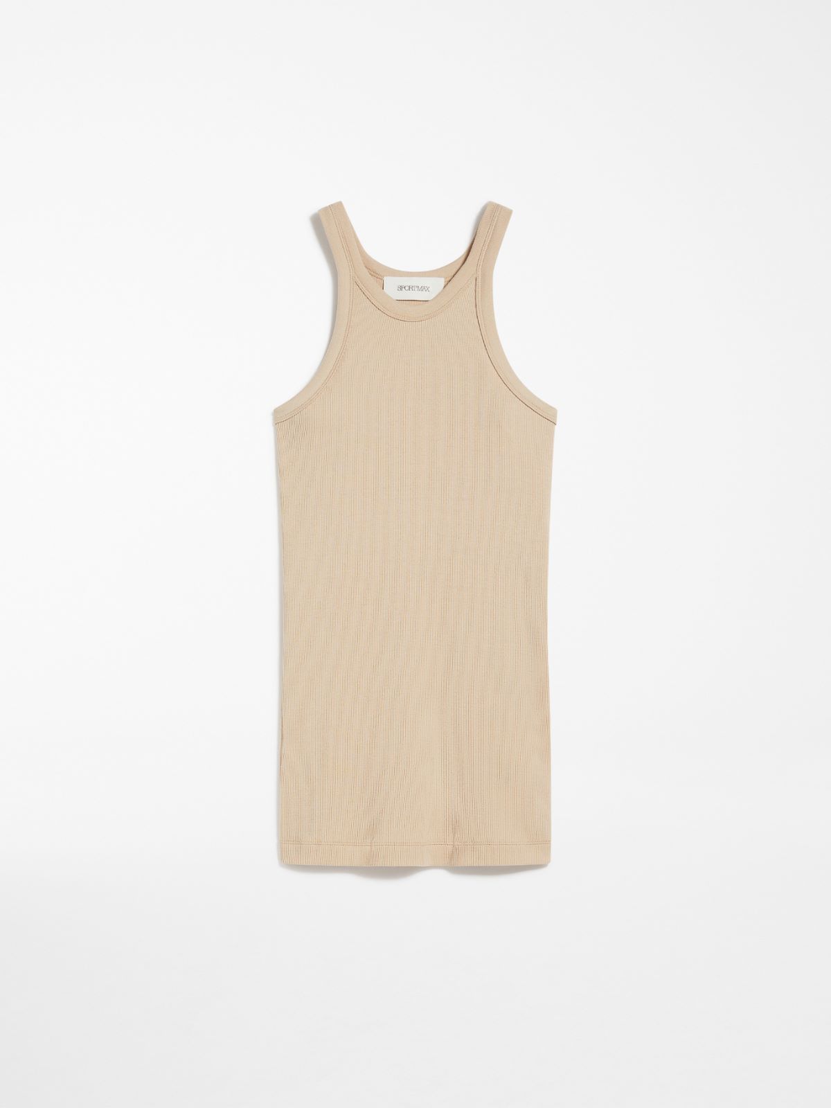 Silk-blend jersey vest top