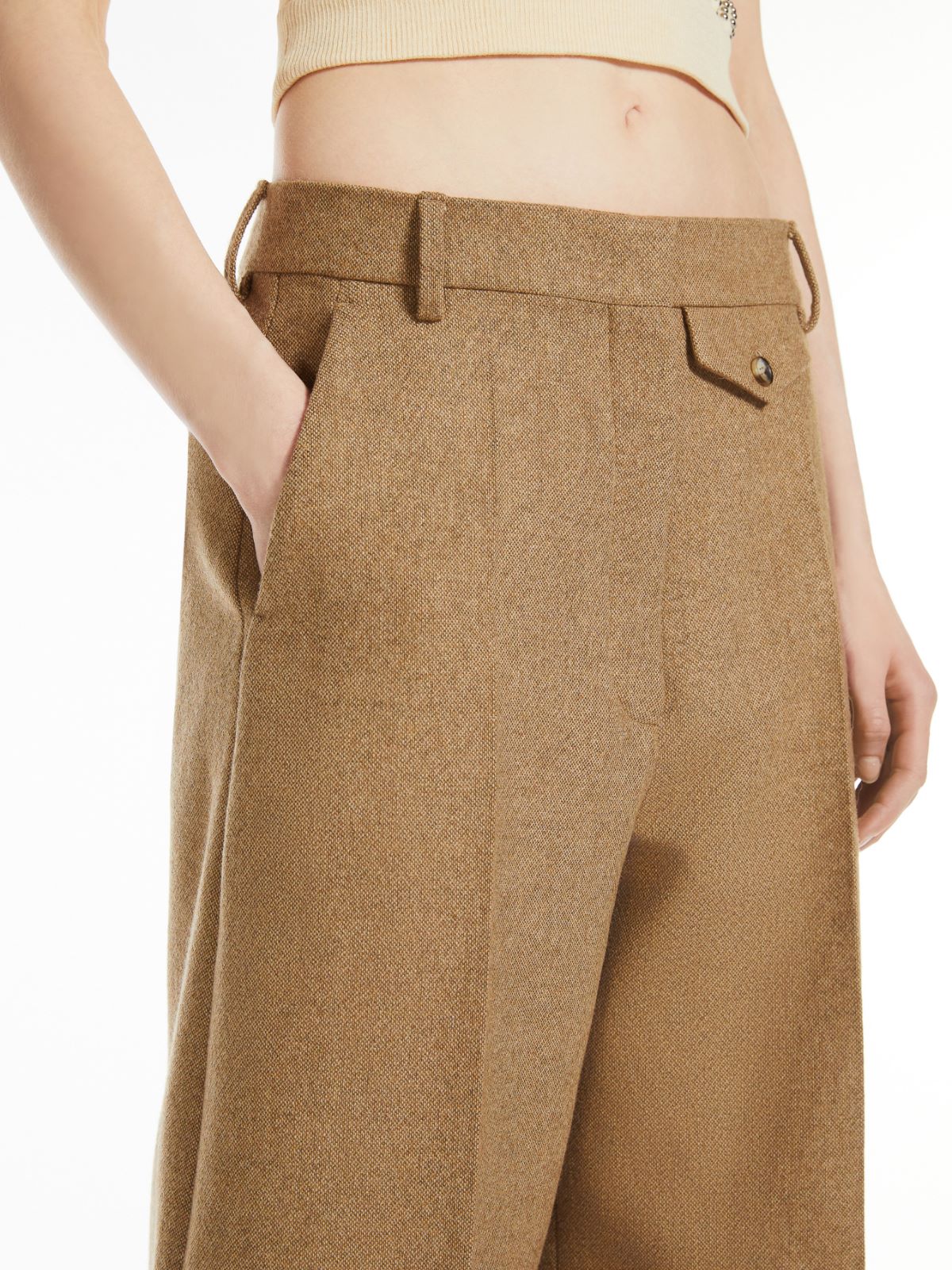 Oversized flared trousers