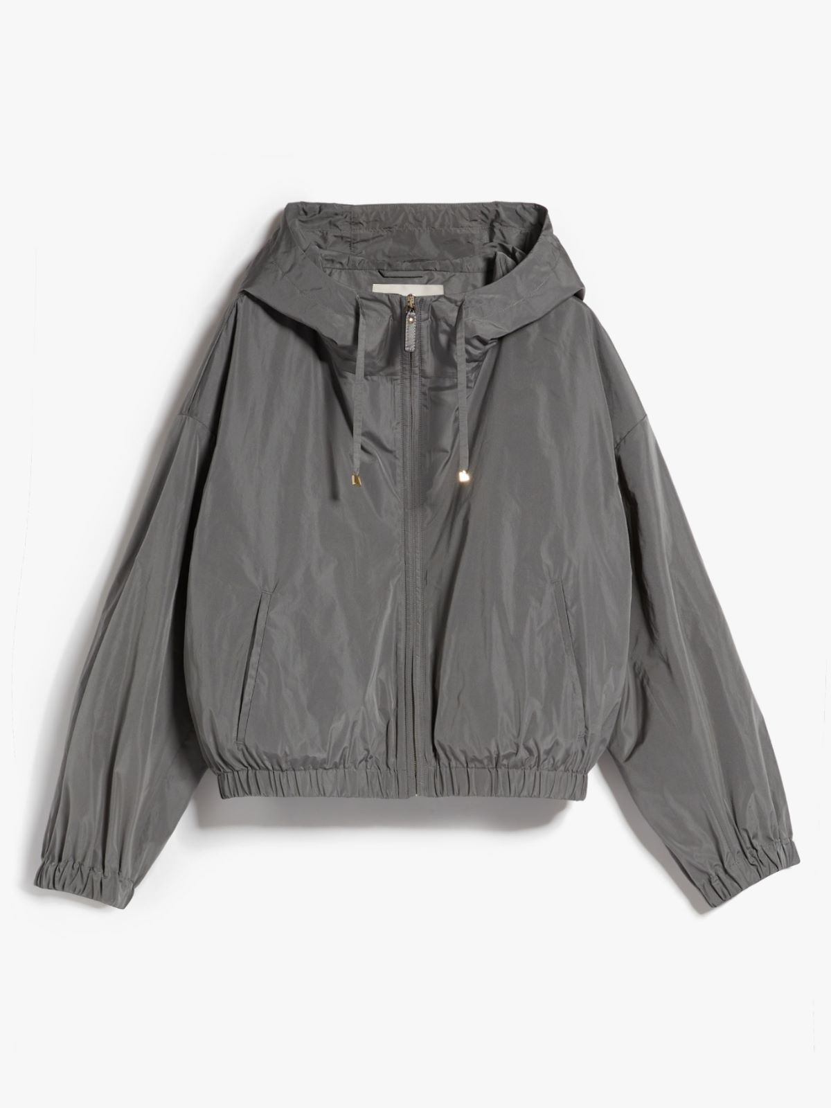 Short parka in water-resistant taffeta