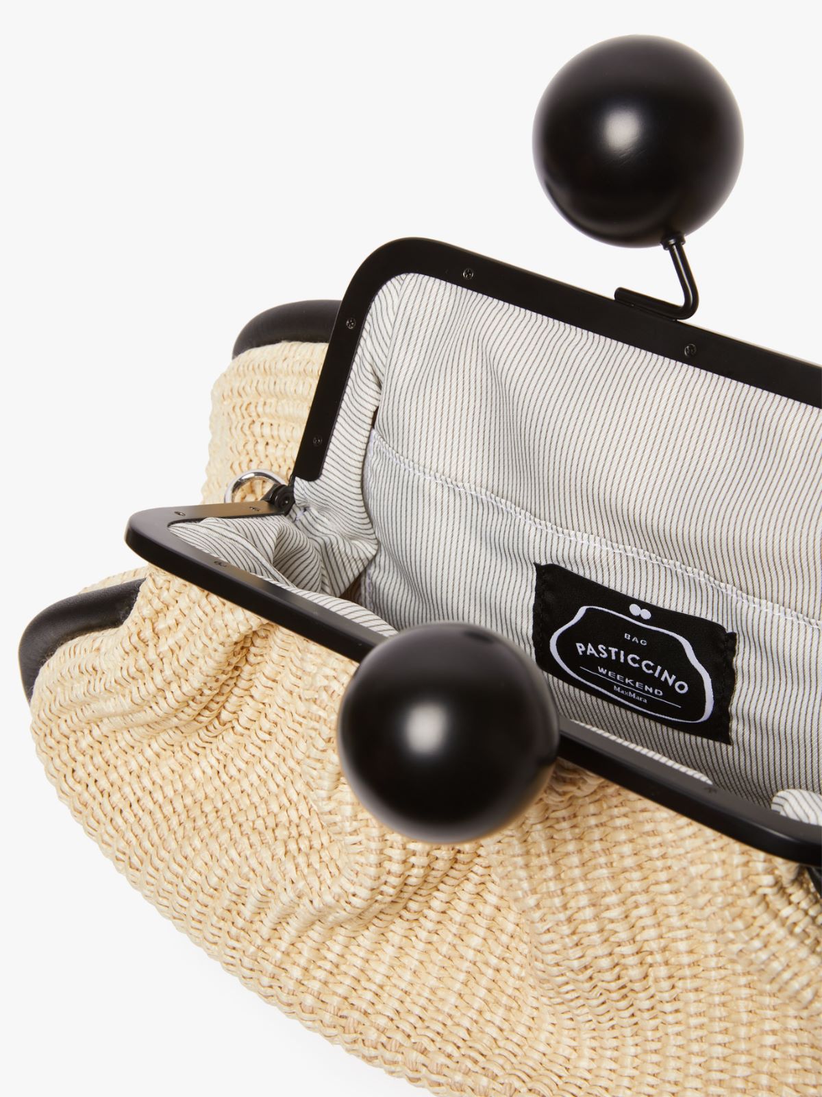 Medium raffia-look Pasticcino Bag