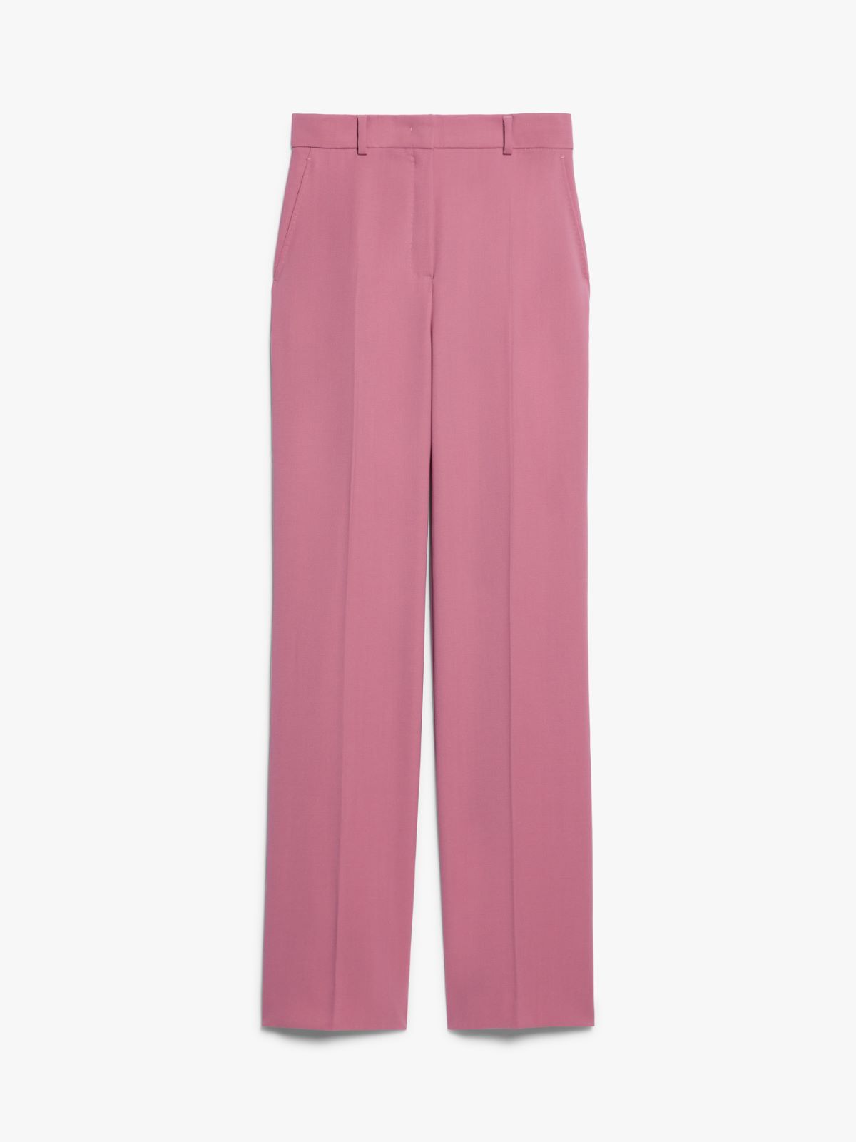 Wool crêpe satin trousers