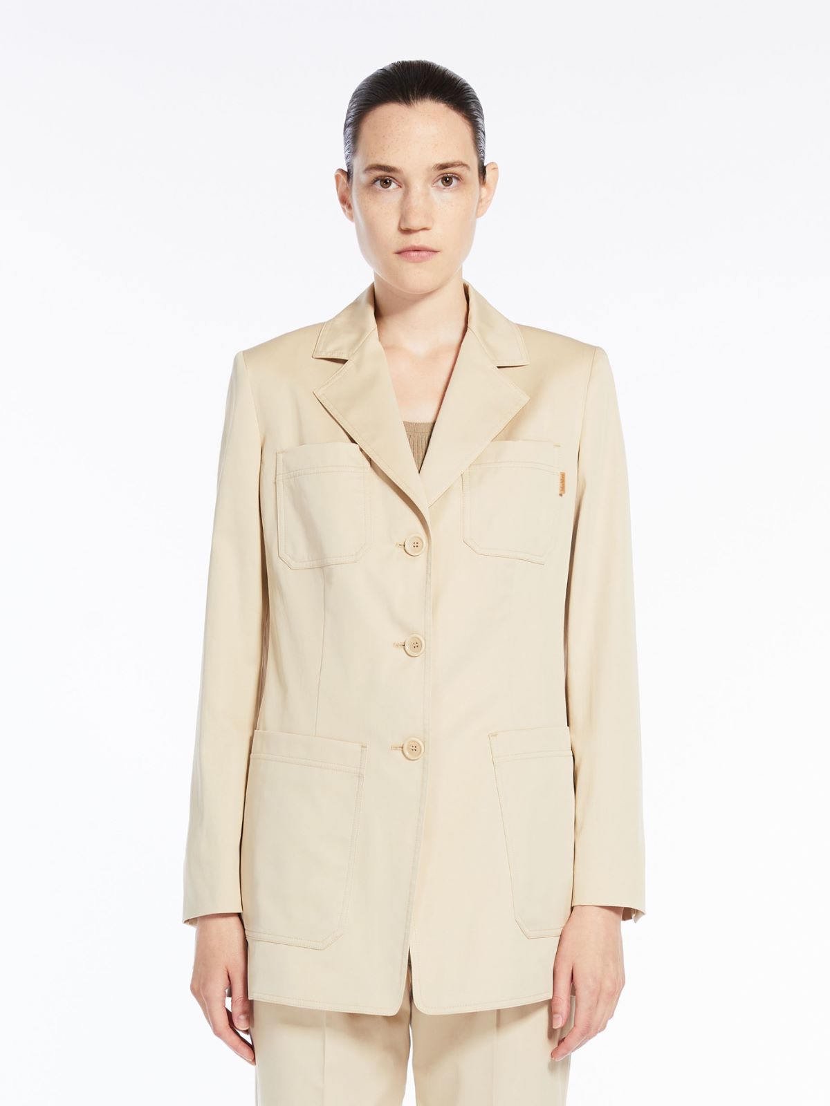Stretch gabardine blazer