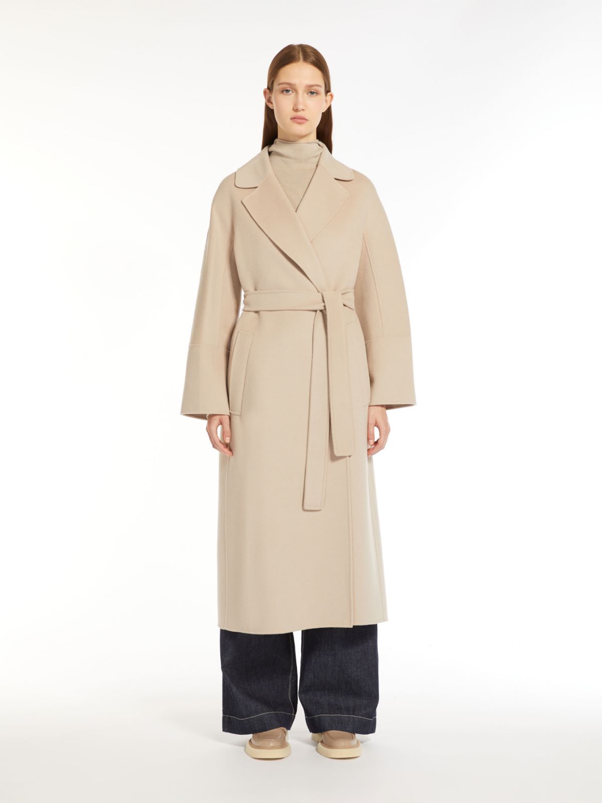 Wool robe coat