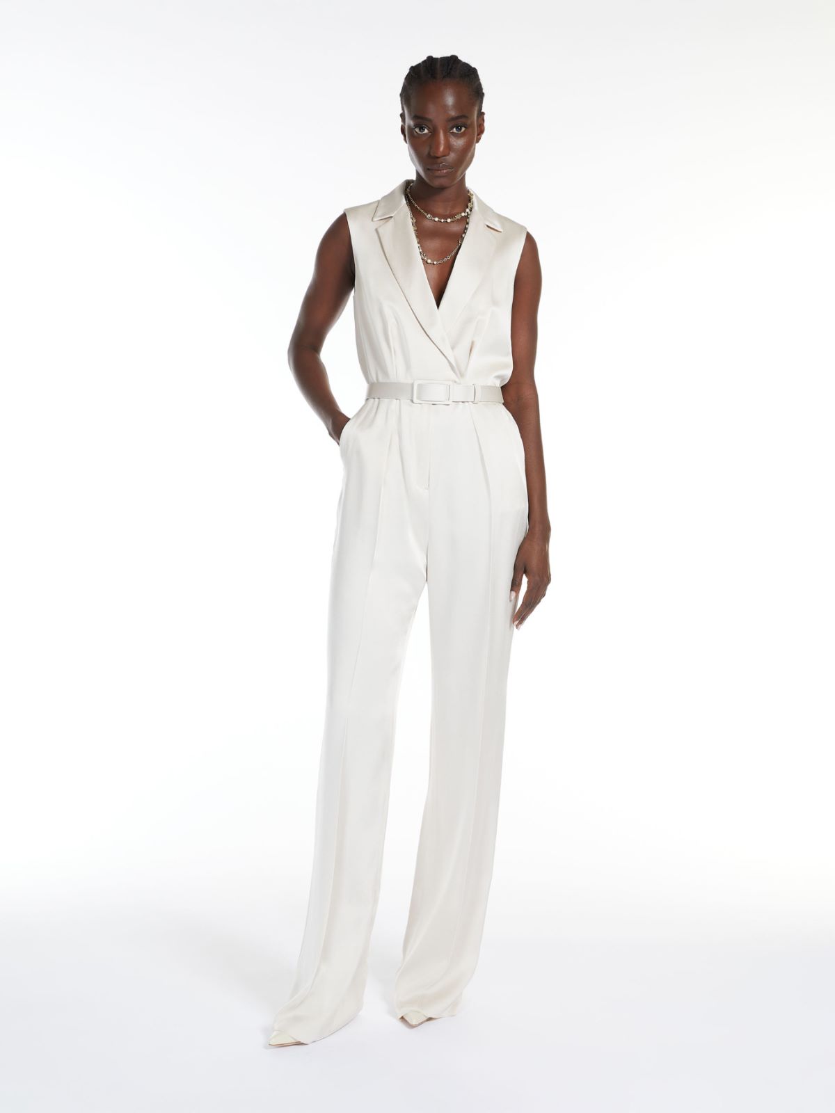 Tuxedo-effect jumpsuit