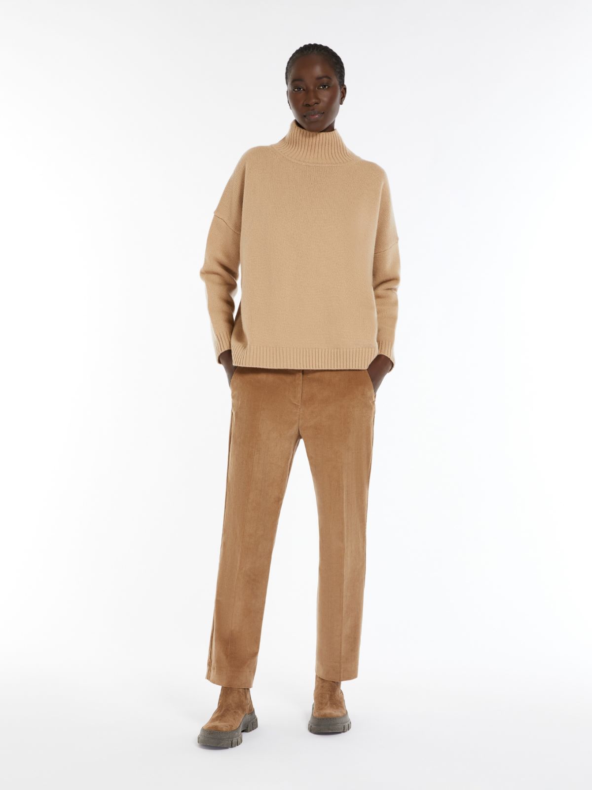 Wool high-neck sweater