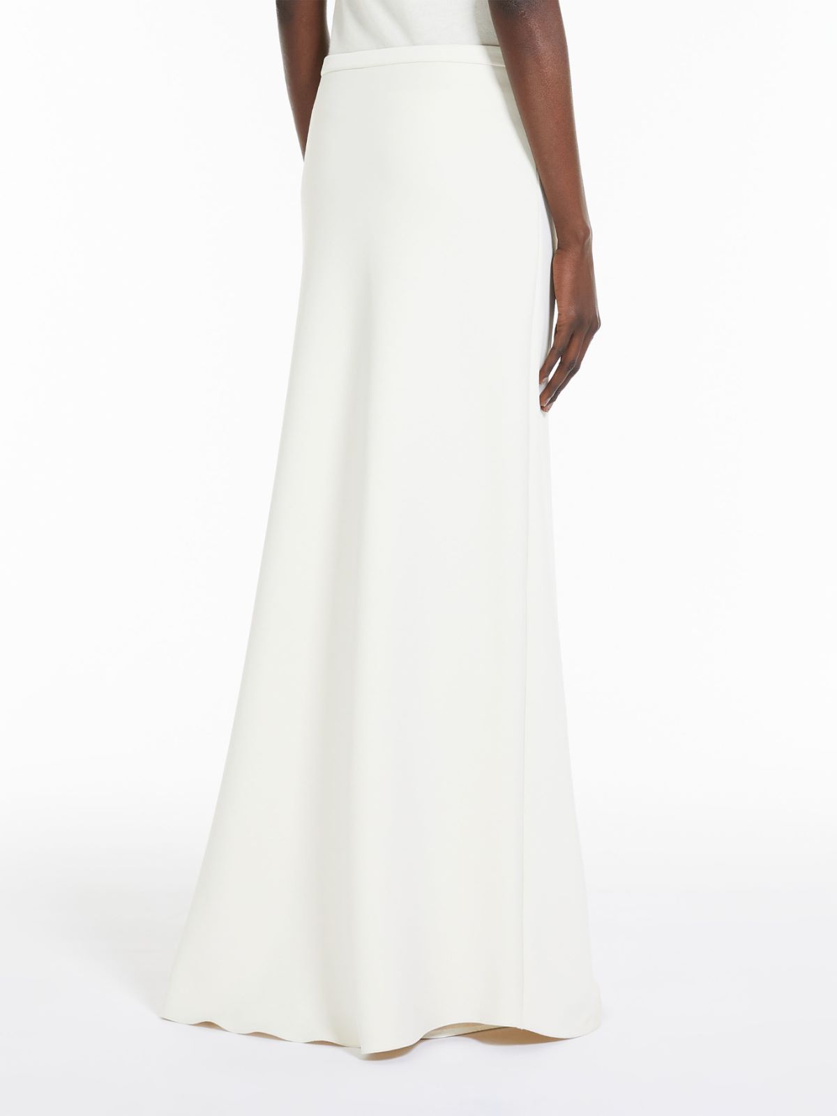 Long skirt in cotton scuba fabric