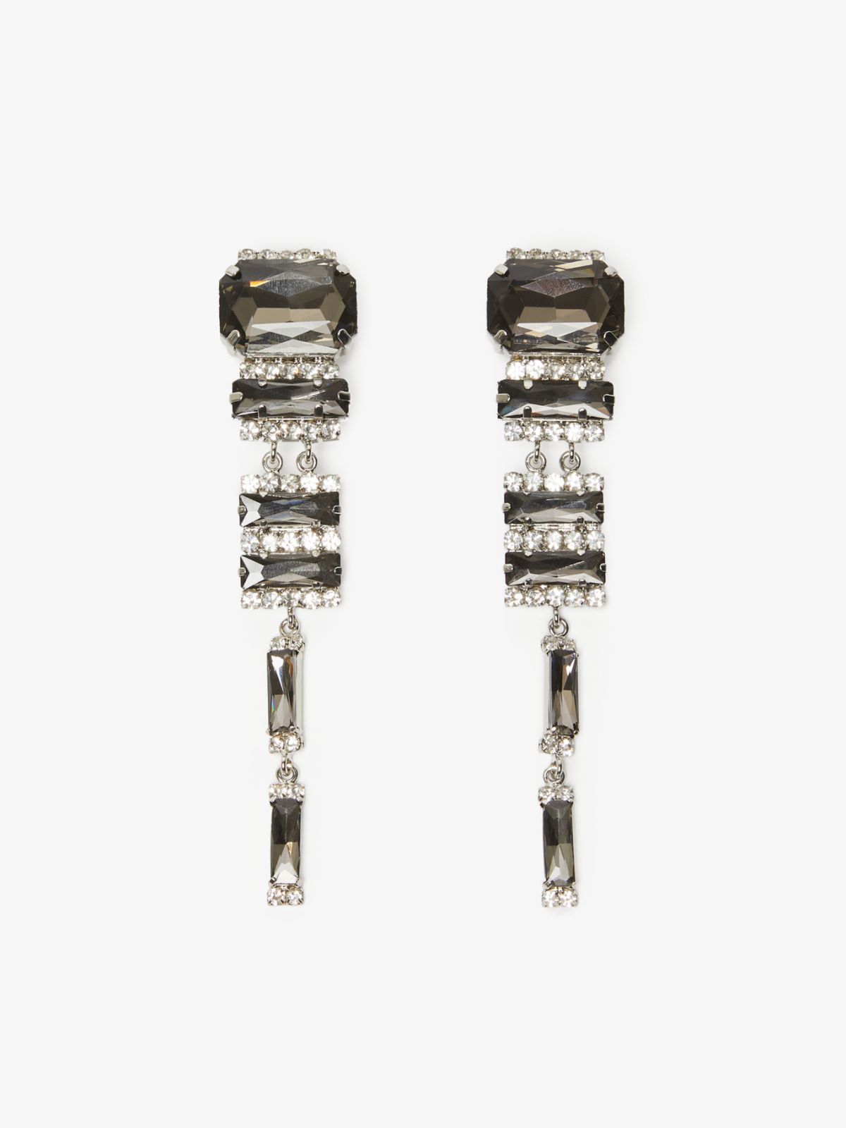 Rhinestone drop earrings