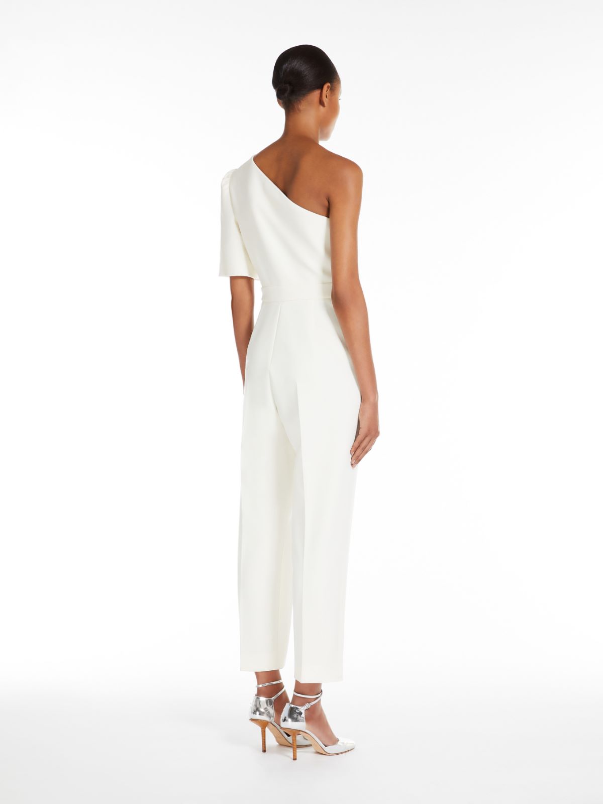 One-shoulder cady jumpsuit
