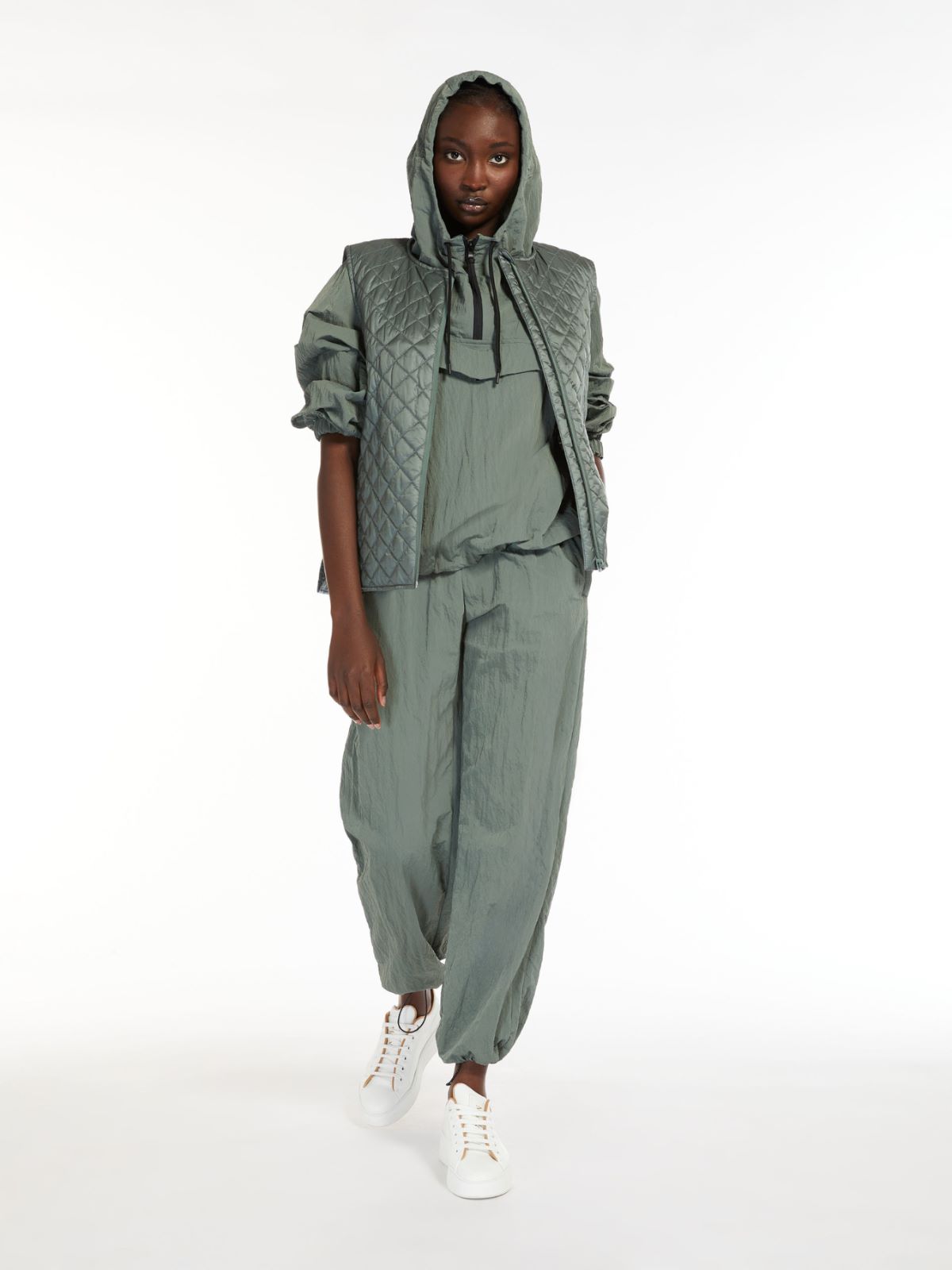 Technical canvas trousers