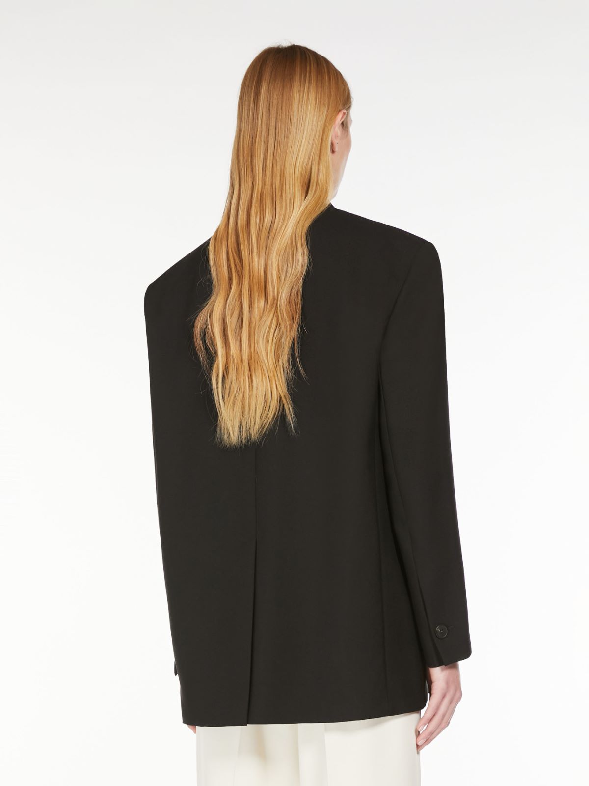 Oversized woollen cloth blazer