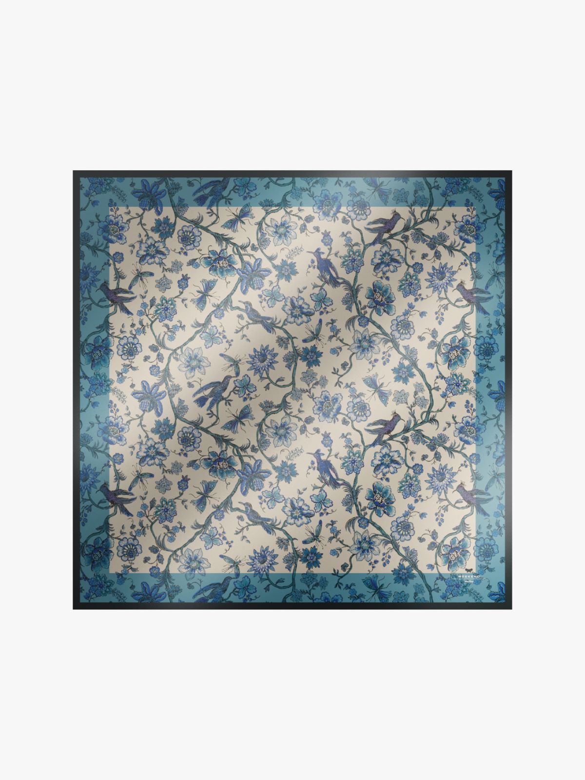 Printed silk maxi pocket square