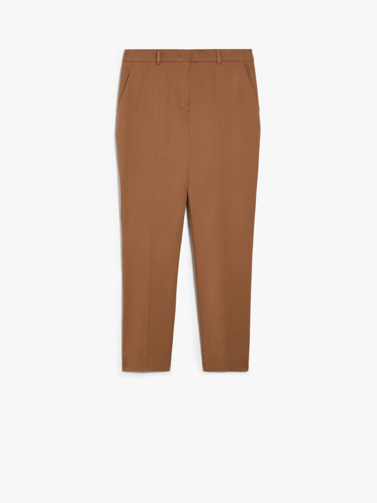 Cotton cigarette trousers