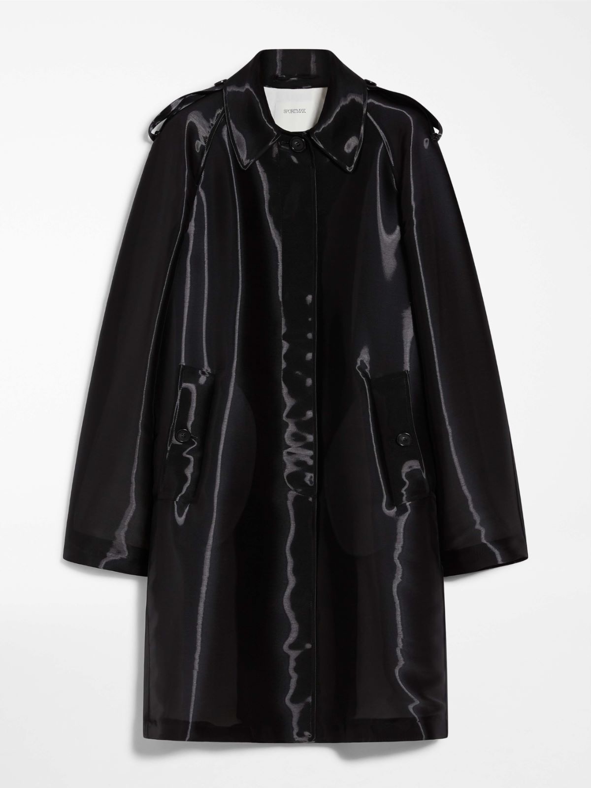 Oversized organza overcoat