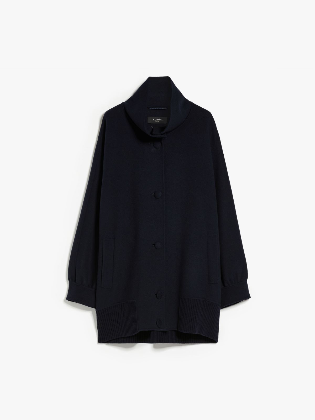 Double-faced wool bomber jacket