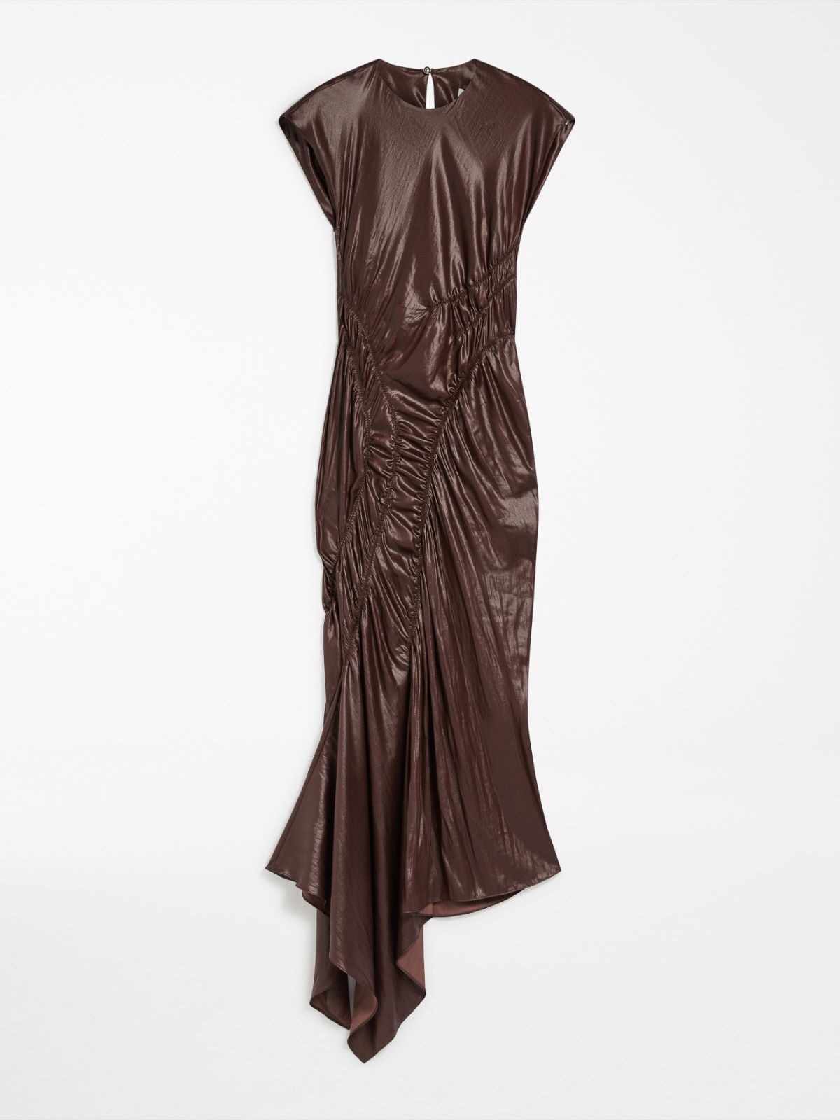 Gathered sleeveless dress