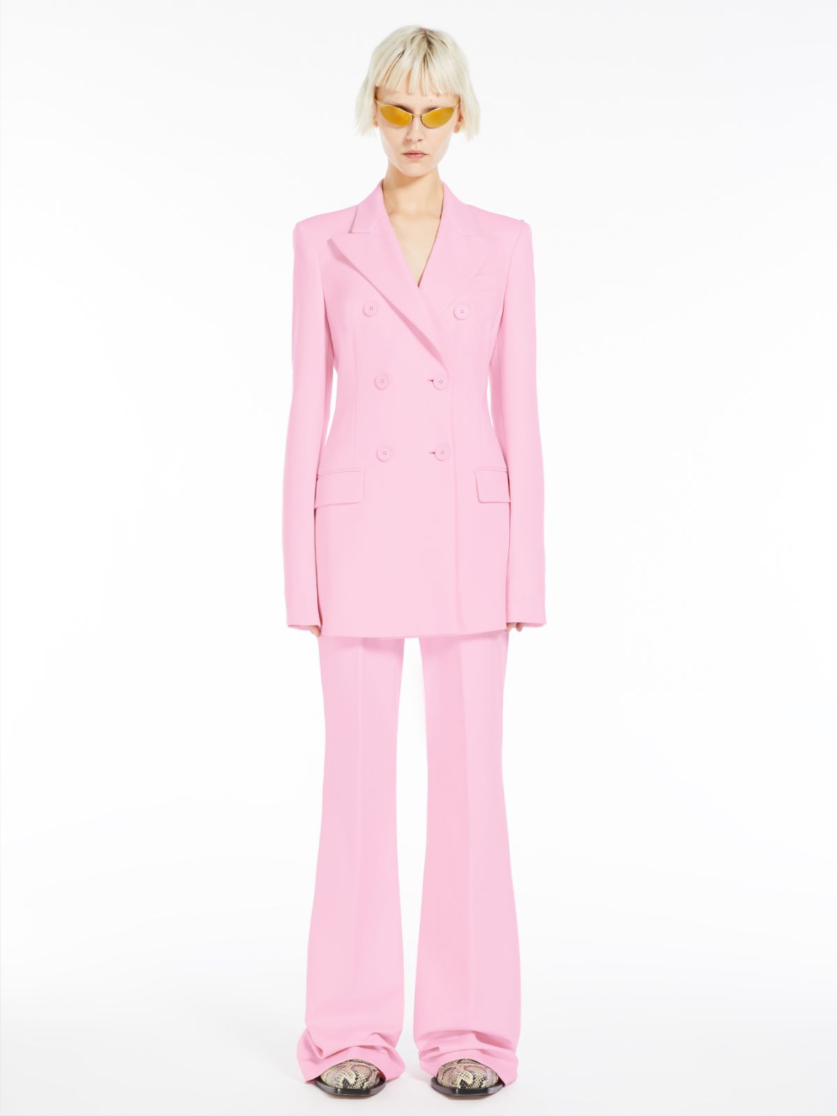 Scuba-look jersey blazer