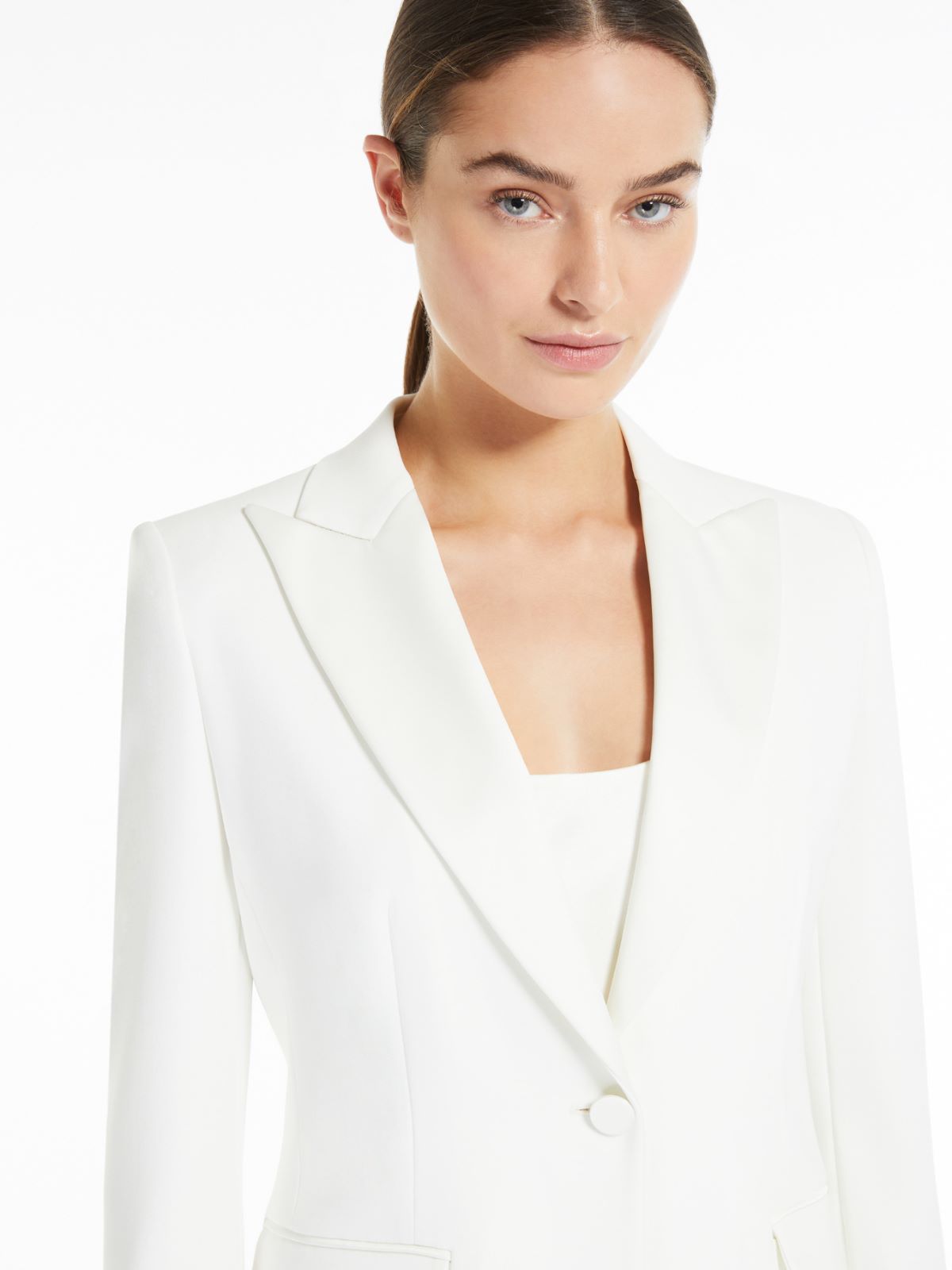 Cady single-breasted tuxedo jacket