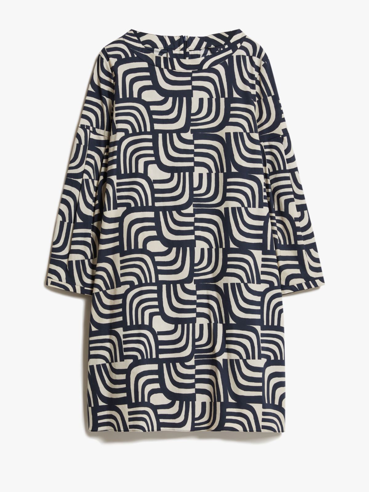 Dress in printed poplin