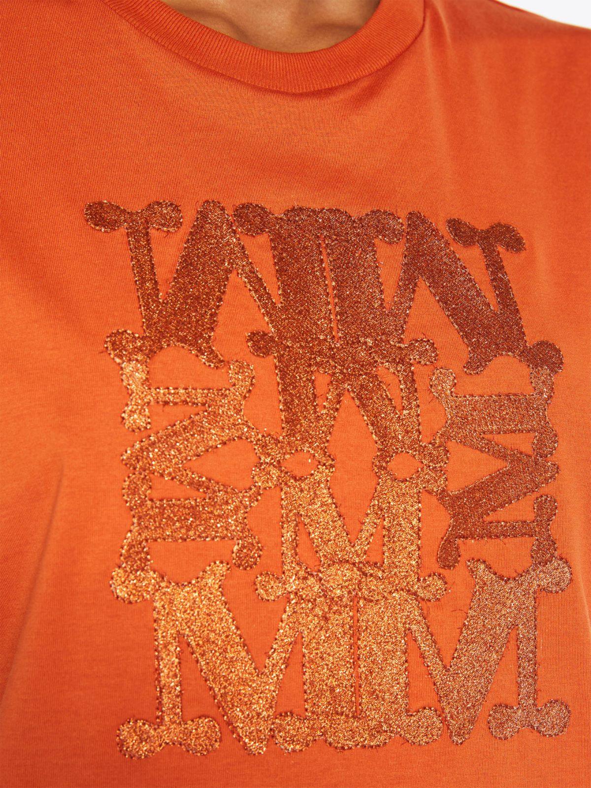 Cotton T-shirt with appliqué