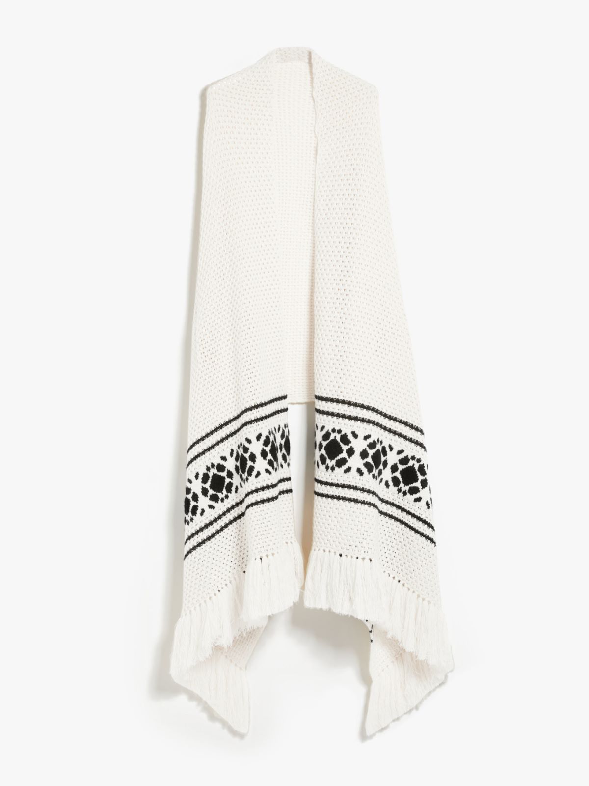 Large wool and cashmere scarf