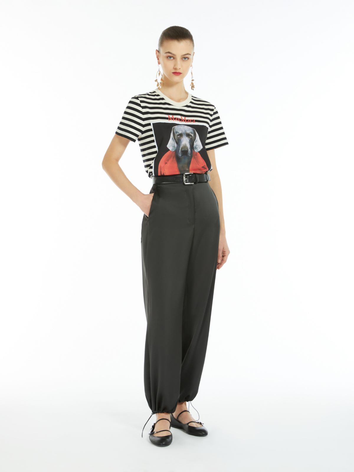 Striped cotton T-shirt