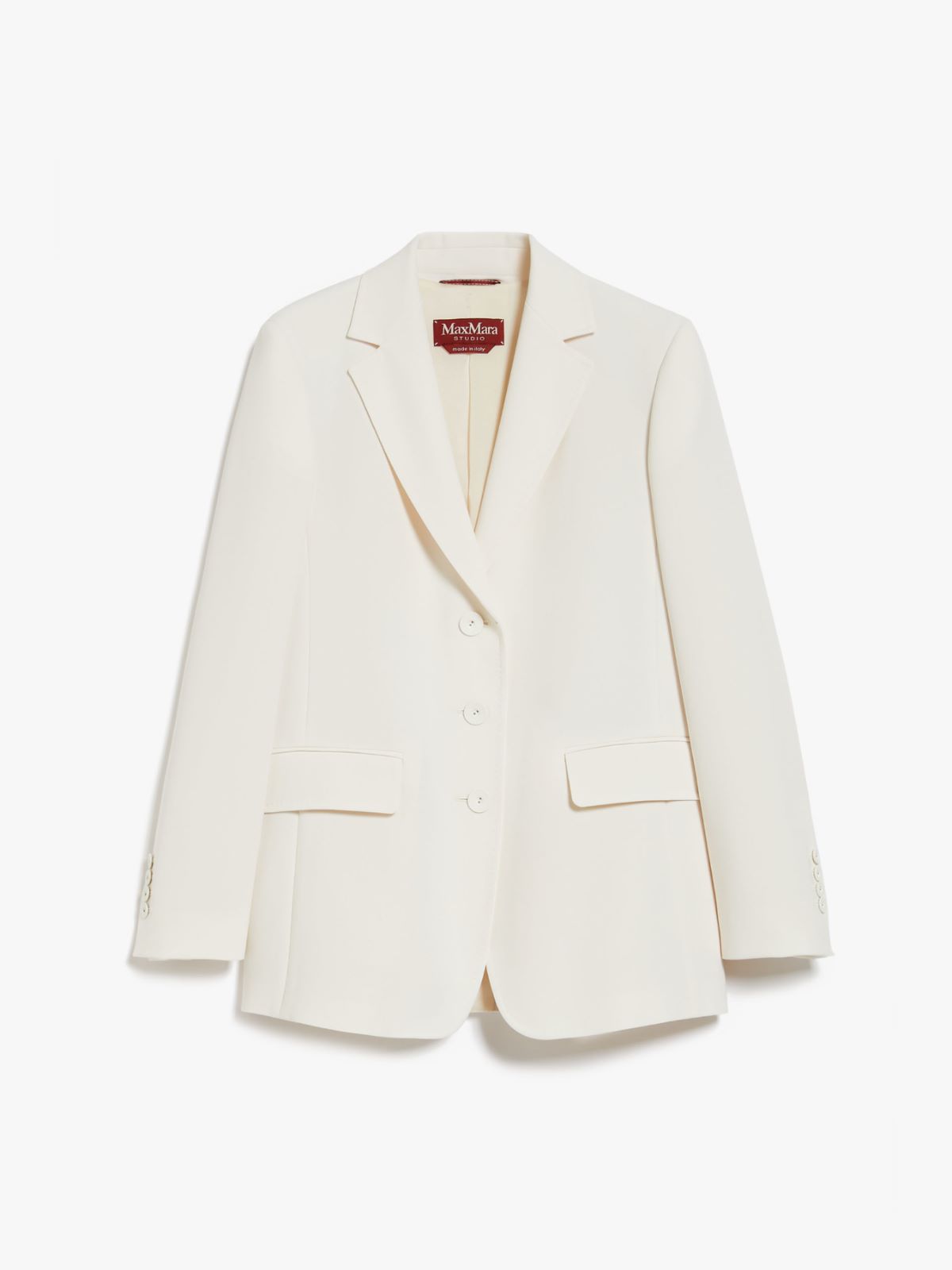 Single-breasted cady blazer