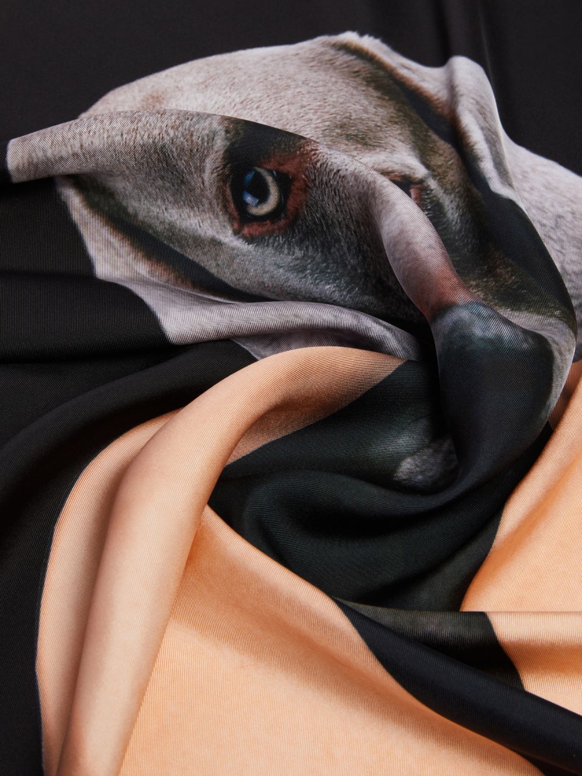 Printed silk foulard