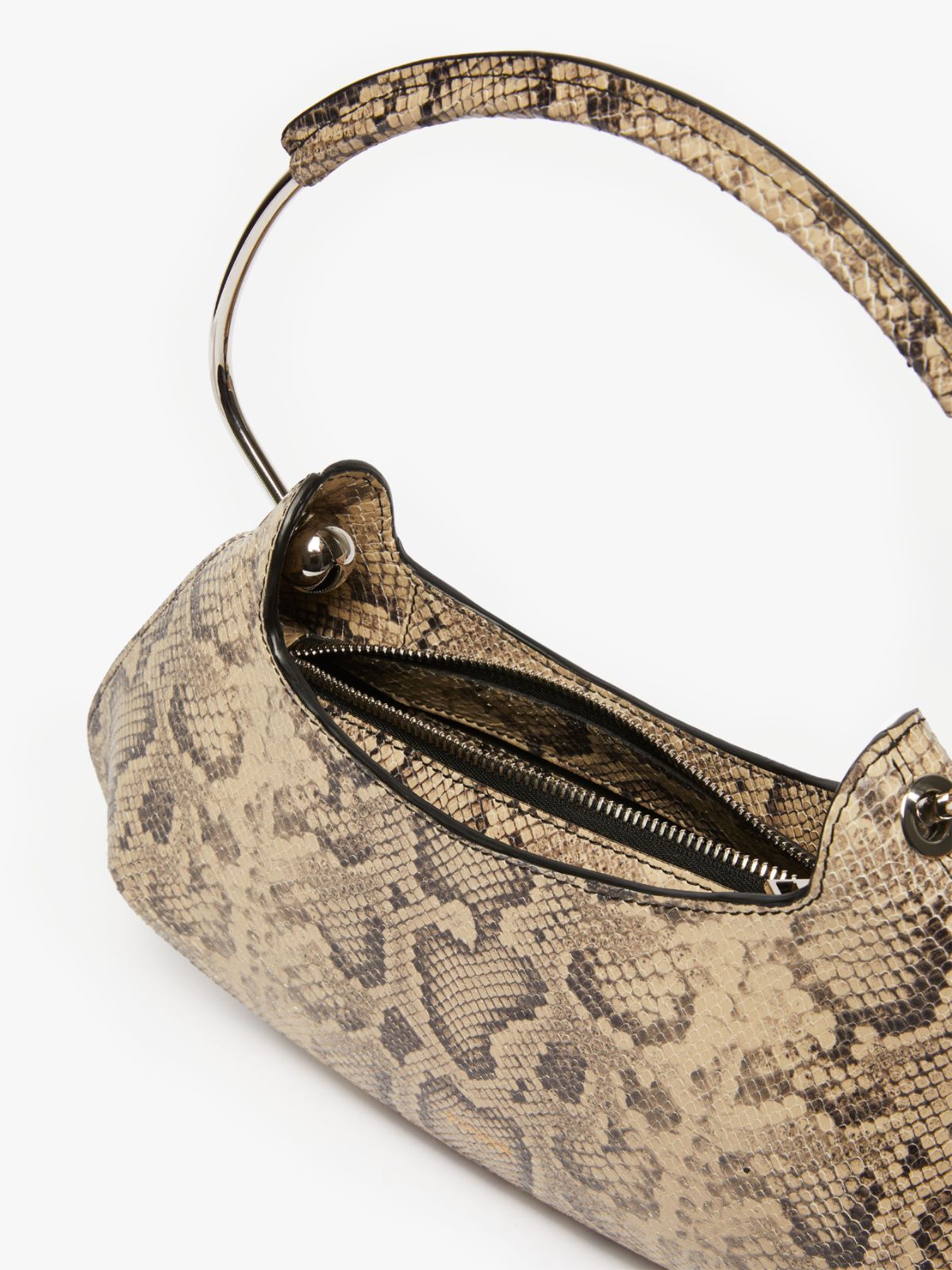 Medium Caju bag in python-print leather