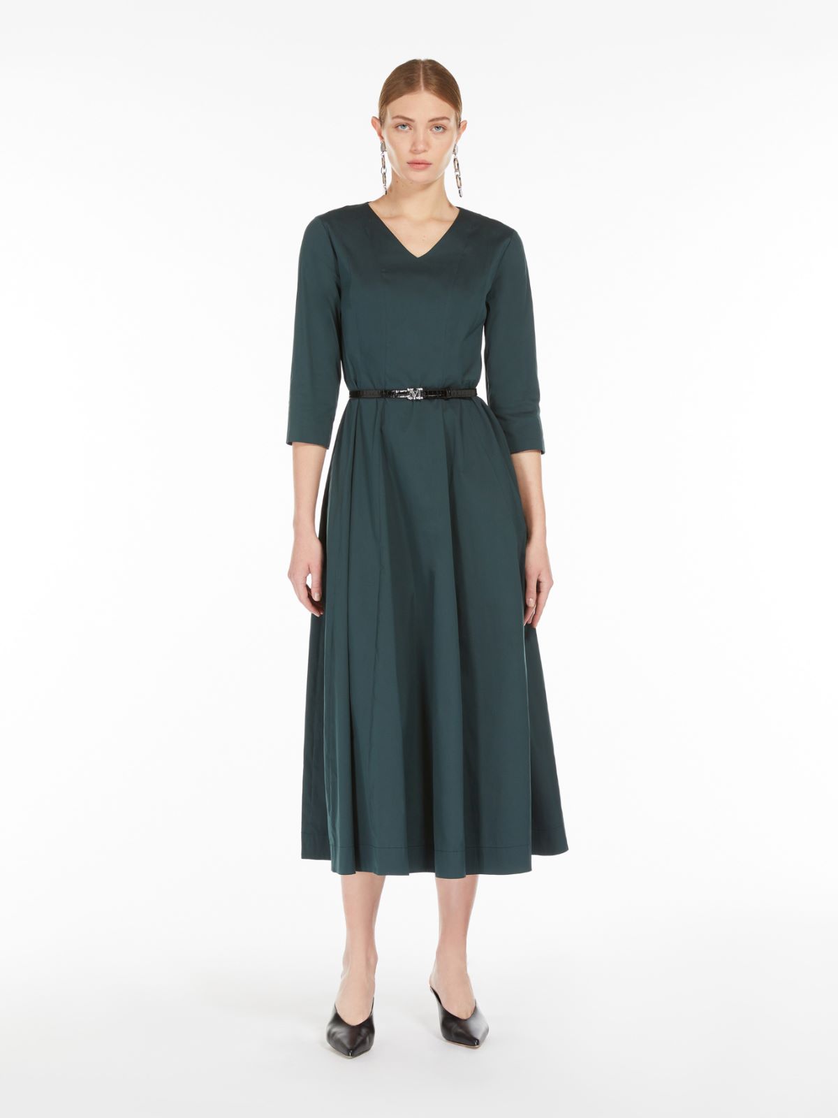 Stretch cotton dress